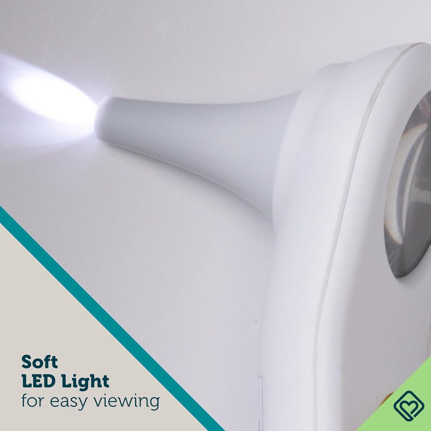 Otoscopio de oído Safety 1st IH481, Luz LED y Punta Suave