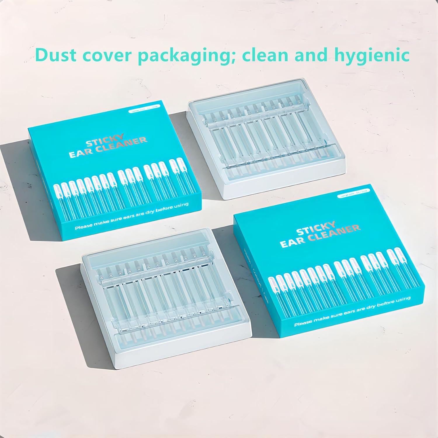 48 Palitos de Limpieza de Oído Gkwet Tamaño L con Adhesivo