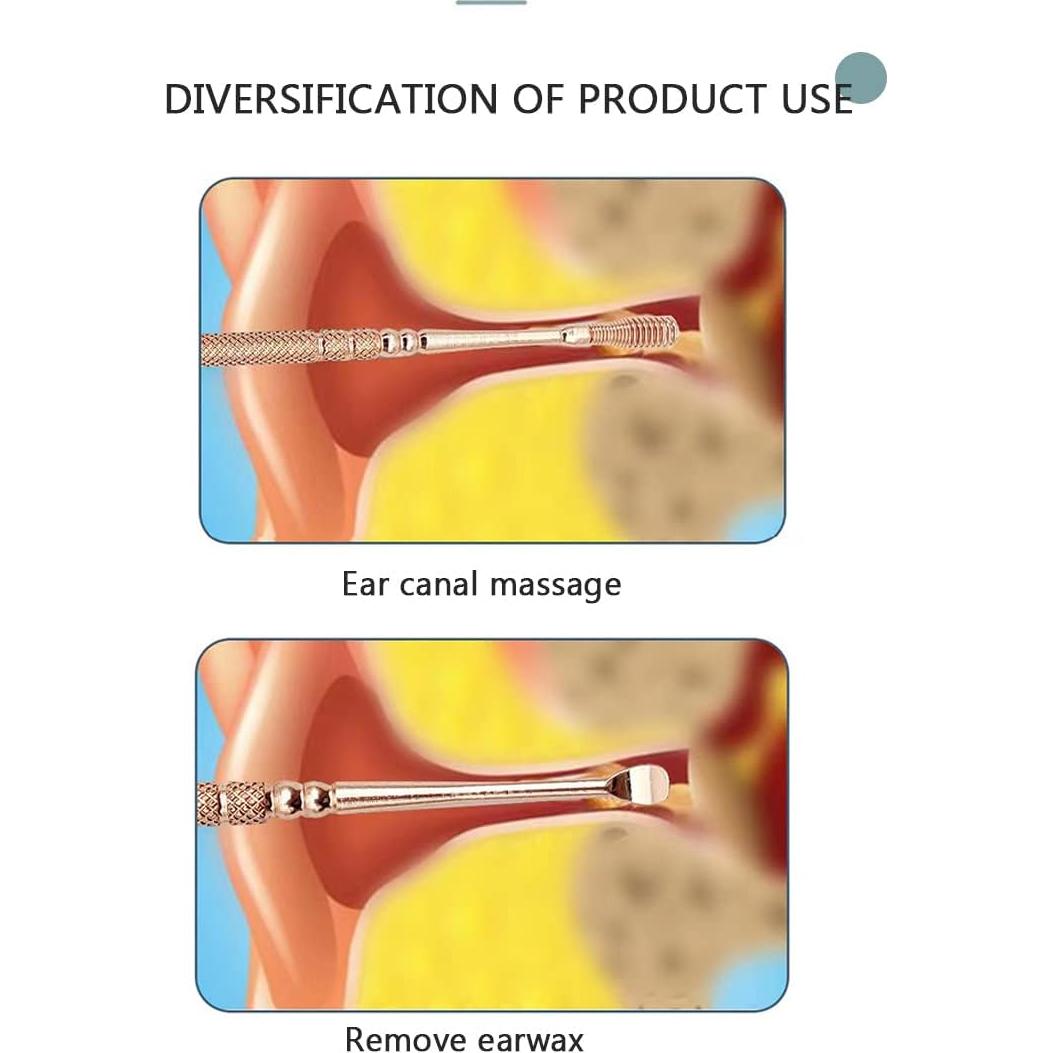 Juego de herramientas para limpiar cerumen TFK.XTAY 2PCS