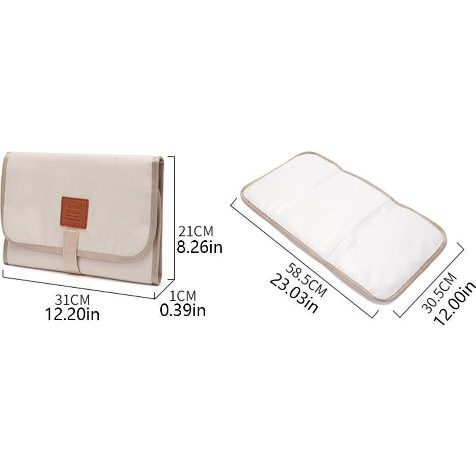 Alfombrilla de Cambio de Pañales Plegable Impermeable 58.5x30.5cm