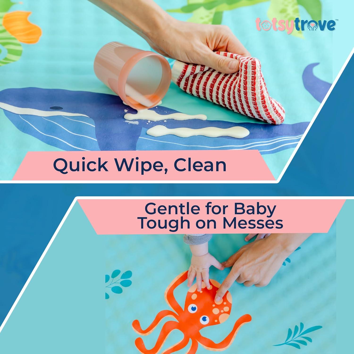 Alfombra de Juego Autoinflable Marina 132x114 cm para Bebés