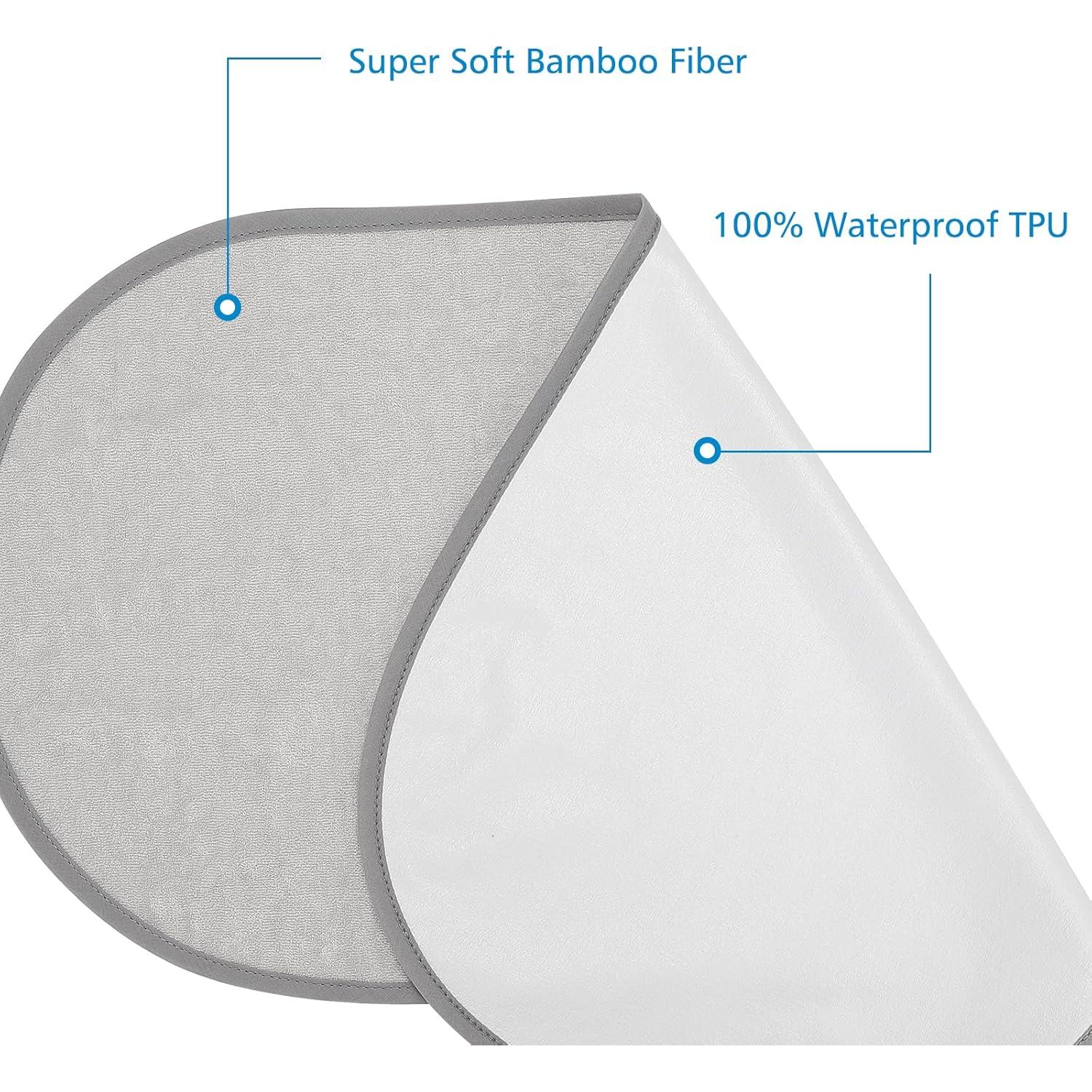 Accmor Protectores de Cambiador Impermeables 3 Piezas Gris 63.5x33 cm