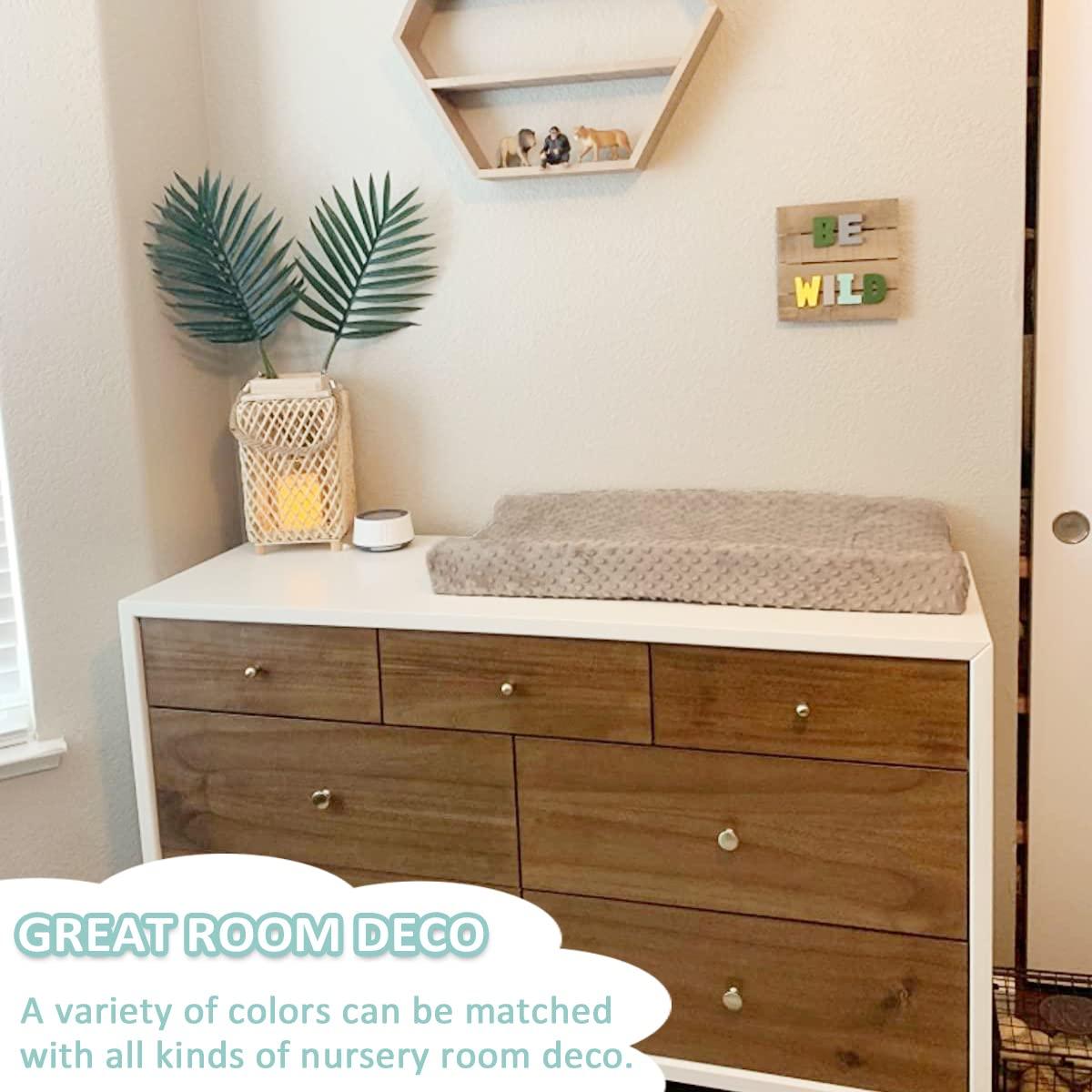 Funda de Cambiador Owlowla 2Pack Rosa y Crema 100% Poliester