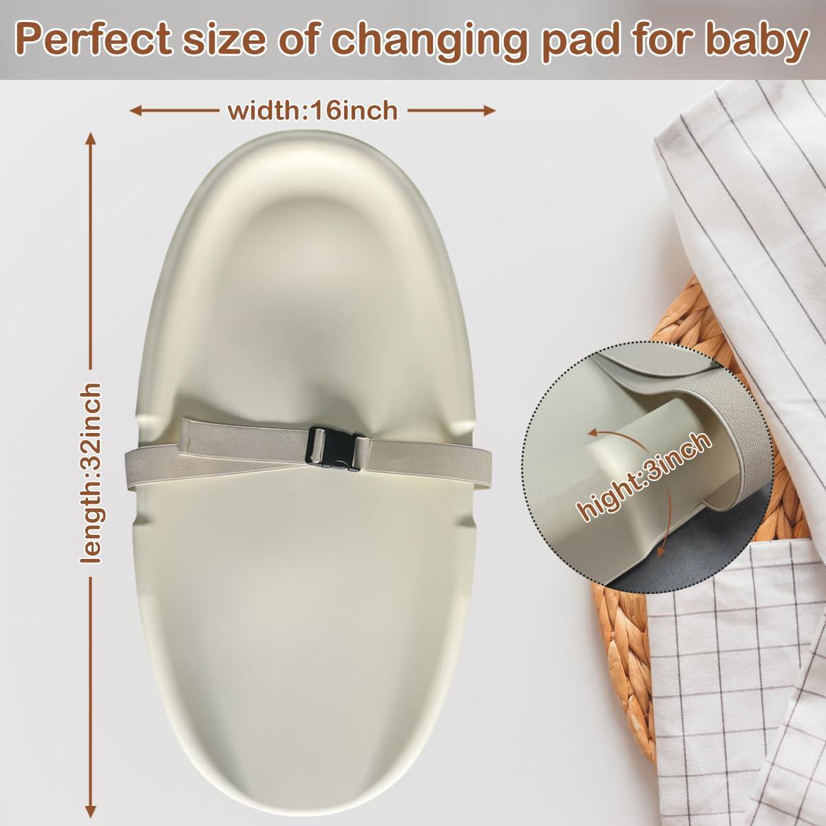 Almohadilla para Cambiar Bebés PU Avena 81x40cm Impermeable