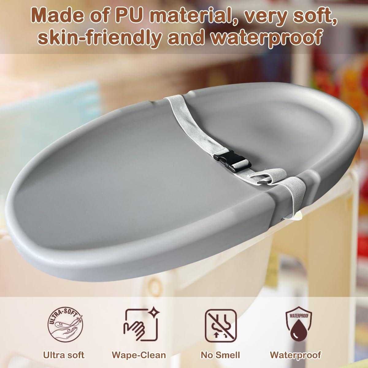 Almohadilla para Cambiar Bebés PU Avena 81x40cm Impermeable