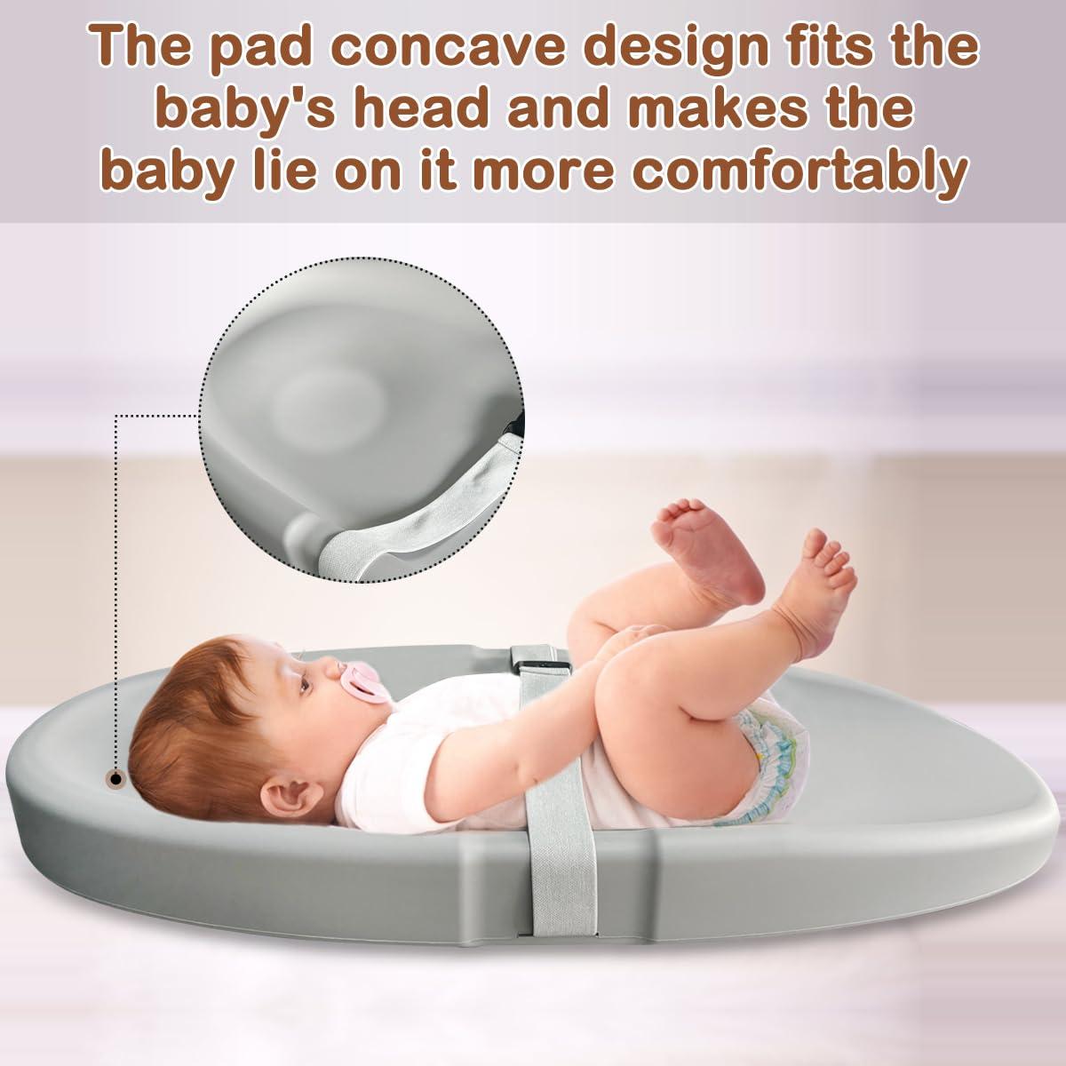 Almohadilla para Cambiar Bebés PU Avena 81x40cm Impermeable