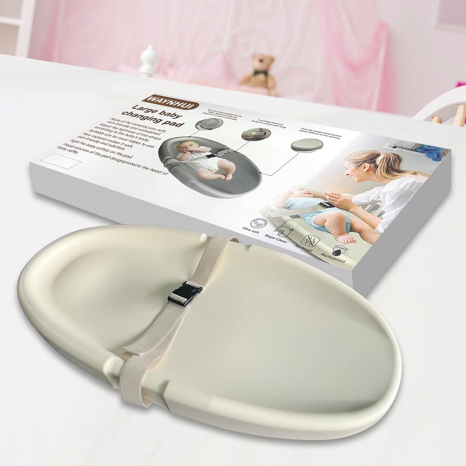 Almohadilla para Cambiar Bebés PU Avena 81x40cm Impermeable