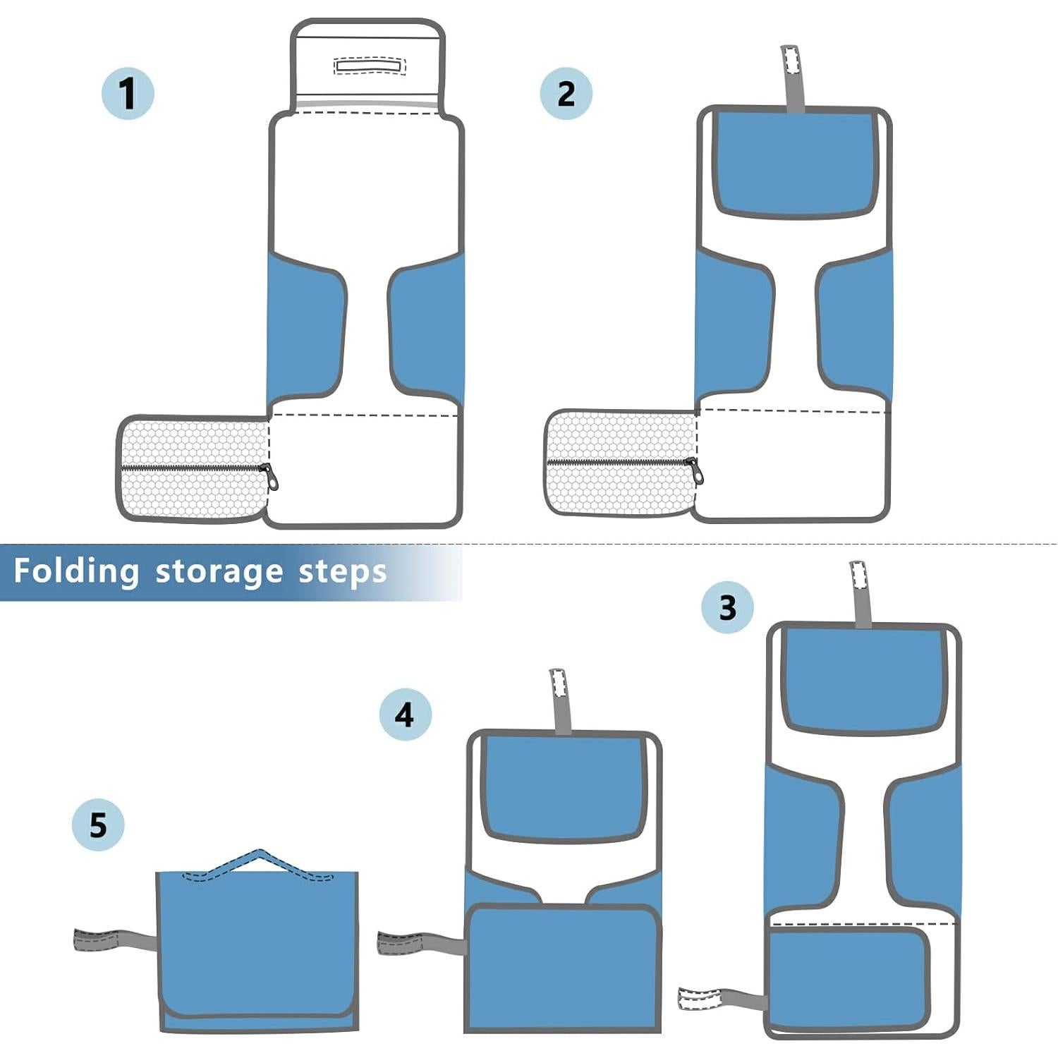 Almohadilla Cambiadora Portátil Morado Mariposa - 62x30 cm