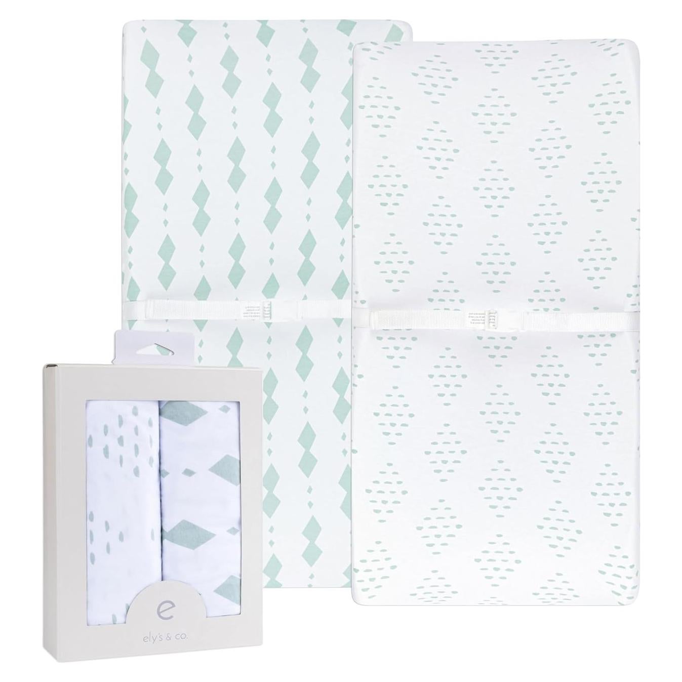 Funda de Cambiador Ely's & Co. 100% Algodón Jersey 2-Pack