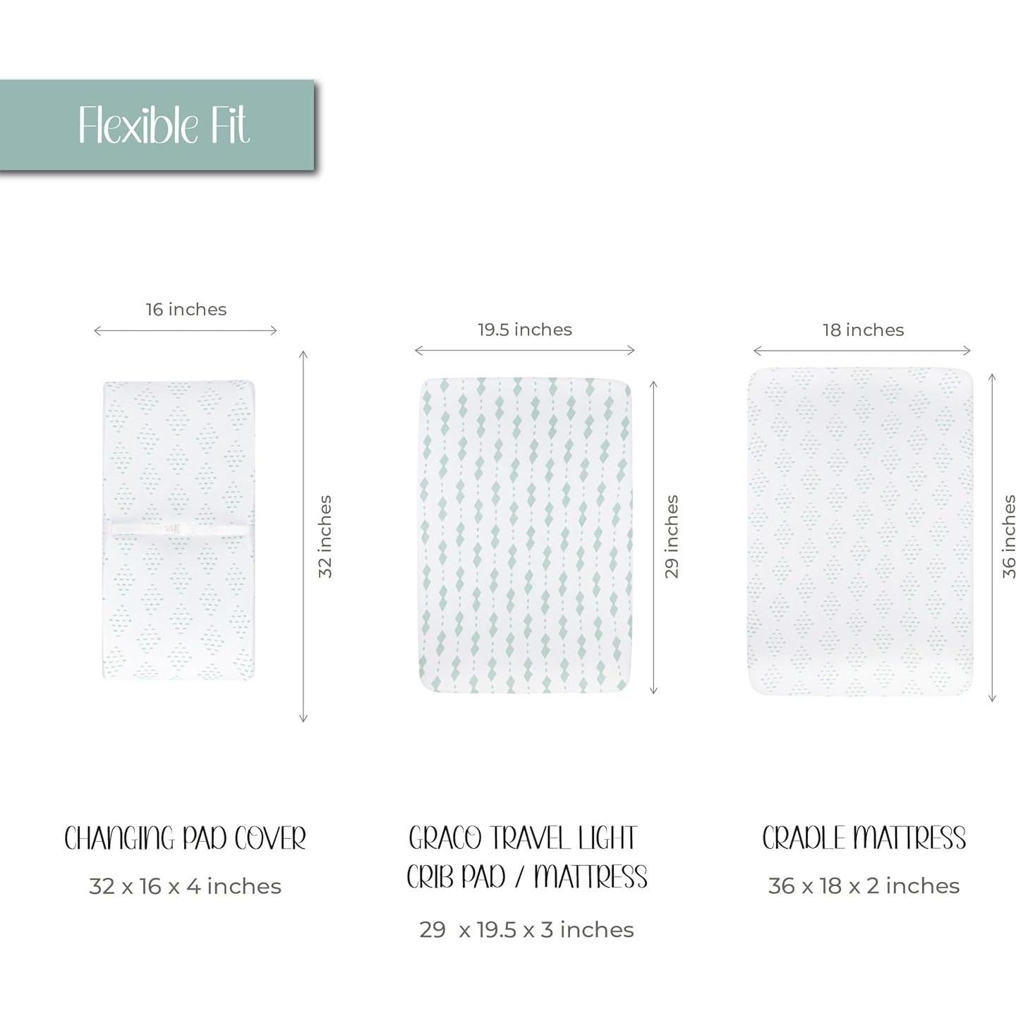 Funda de Cambiador Ely's & Co. 100% Algodón Jersey 2-Pack