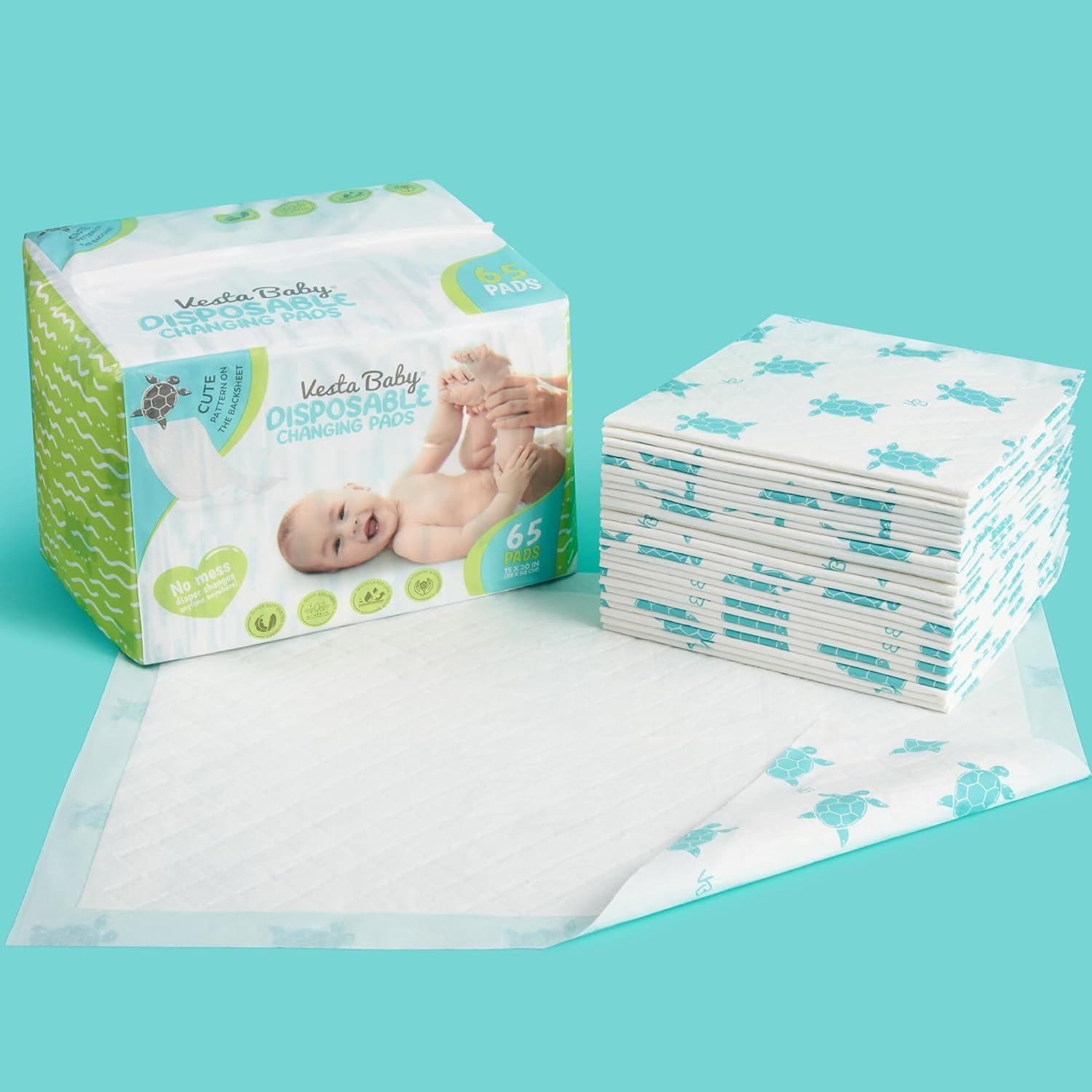 Almohadillas Desechables Vesta Baby 65 - 38.1x50.8 cm Absorbentes