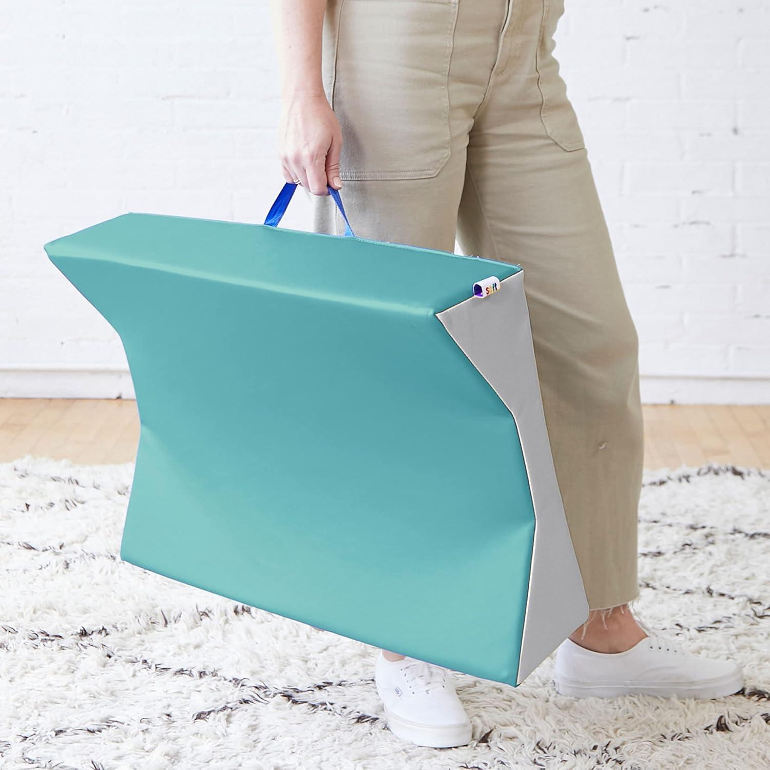 Cambiador Contorneado ECR4Kids SoftZone Verde Agua 130.8x55.9cm