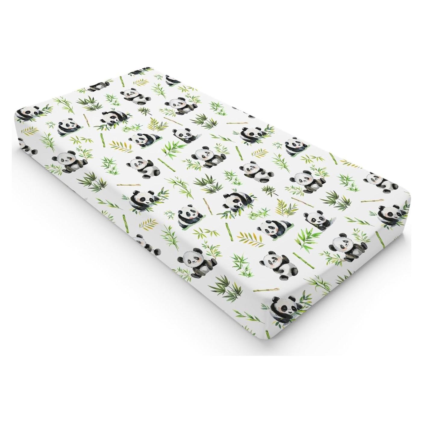 Funda de Cambiador de Bebé Panda Acuarela 81.28x40.64cm
