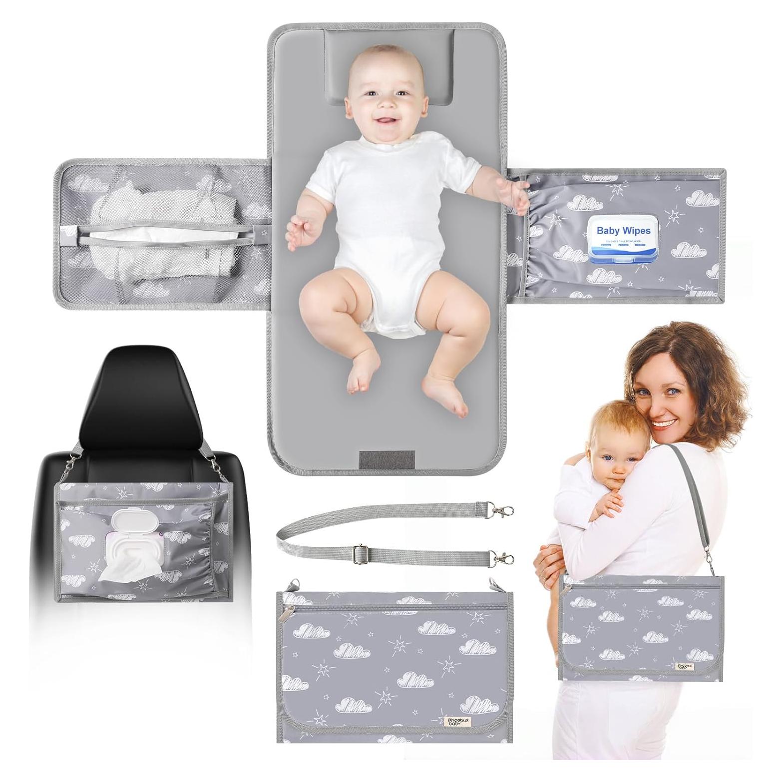 Alfombrilla de Cambio Portátil PHOEBUS BABY Extra Grande 66x34cm