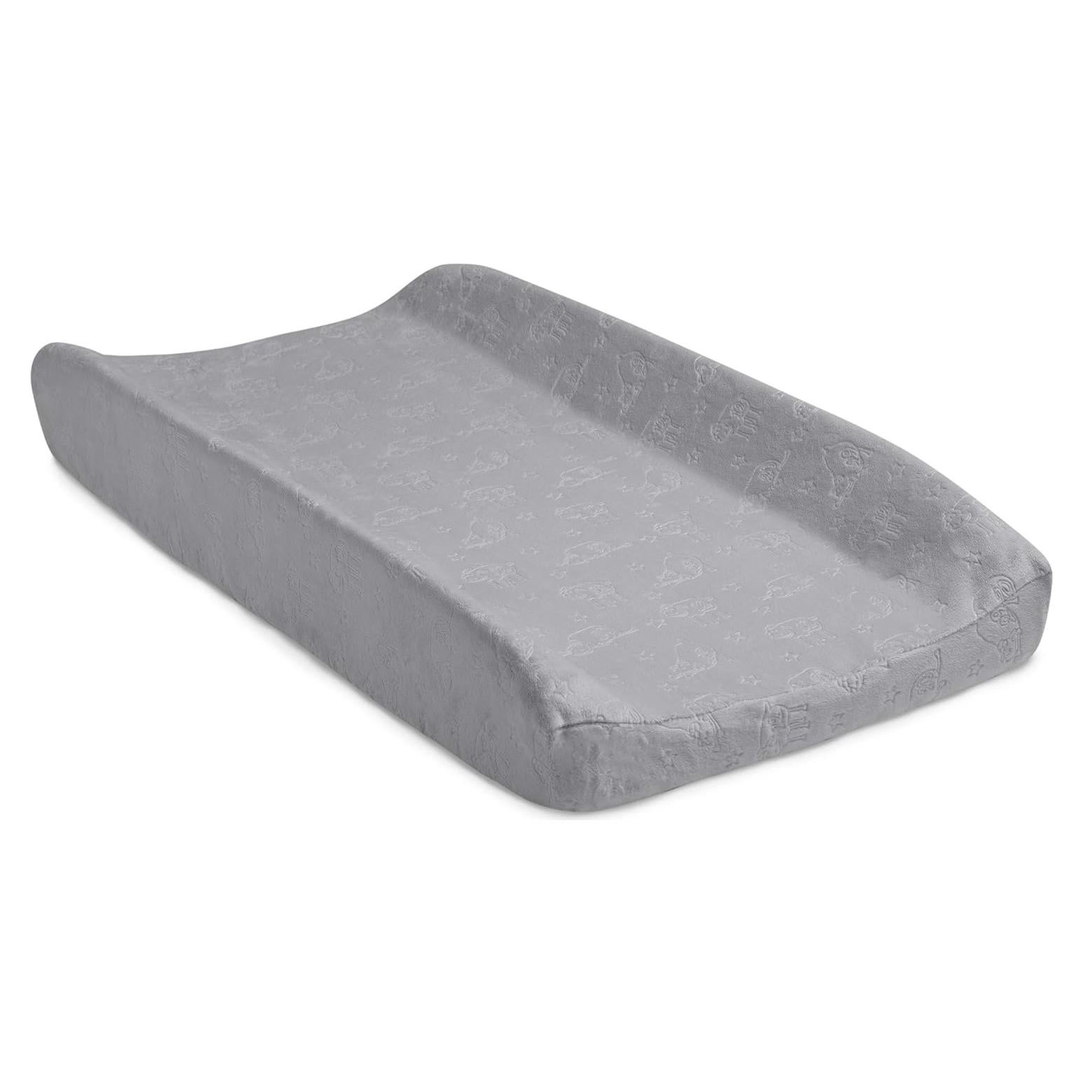 Cambiador Contorneado Serta Perfect Sleeper Gris con Cubierta de Felpa