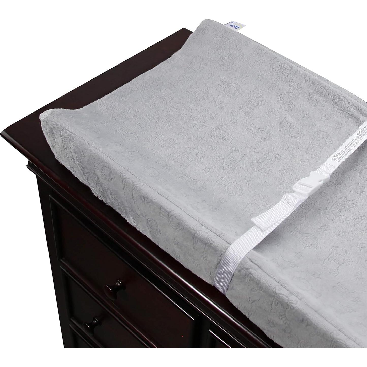 Cambiador Contorneado Serta Perfect Sleeper Gris con Cubierta de Felpa