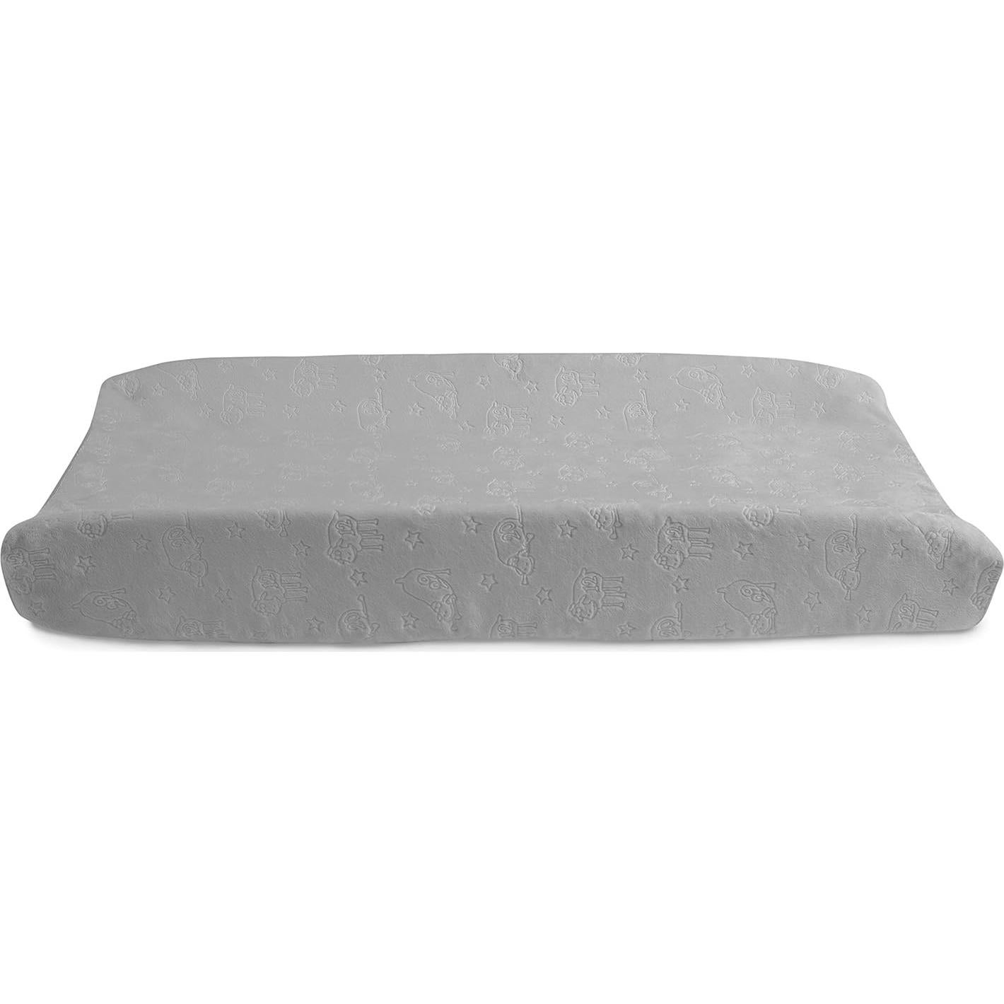 Cambiador Contorneado Serta Perfect Sleeper Gris con Cubierta de Felpa