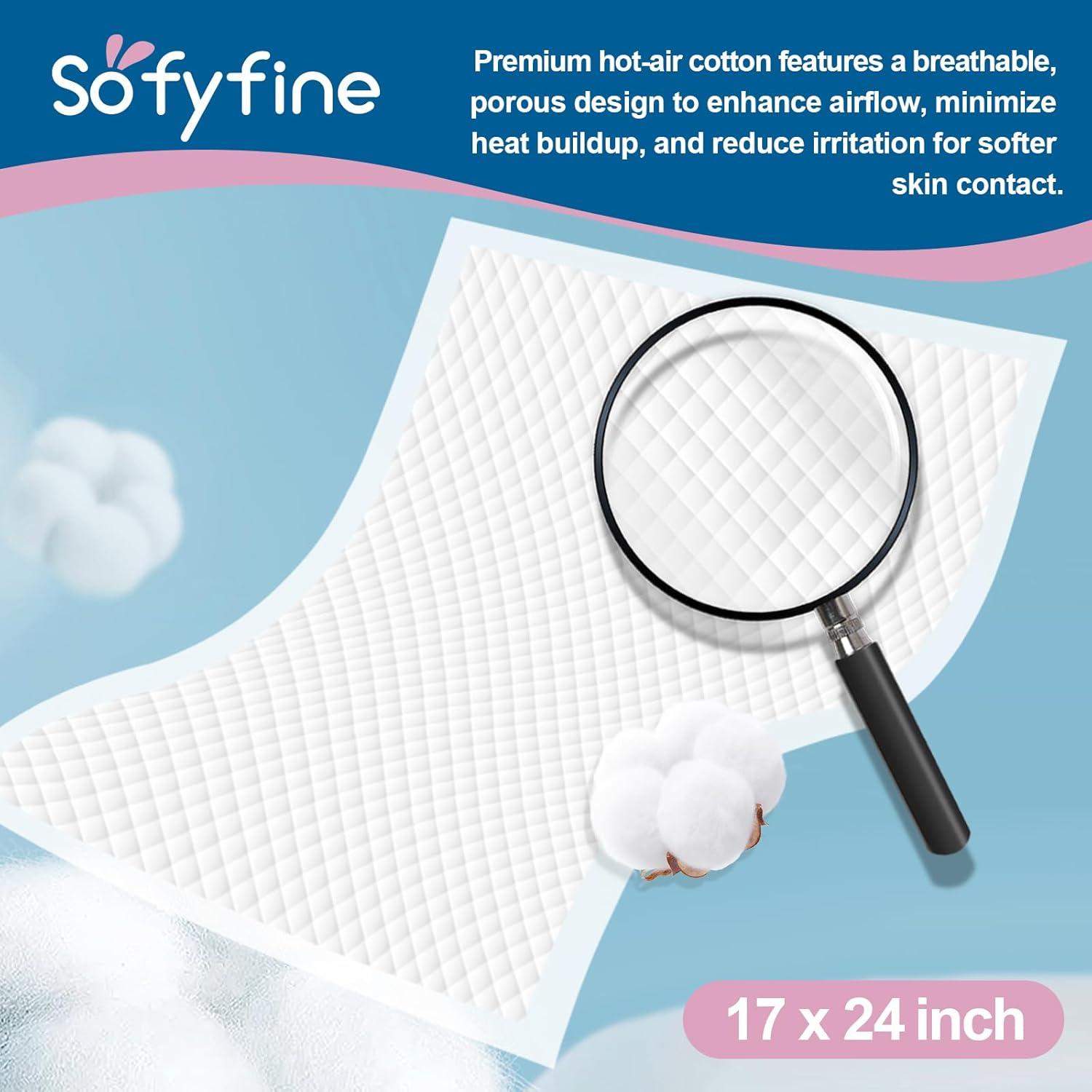 100 Almohadillas Desechables para Cambiar Bebés 43x60 cm SOFYFINE