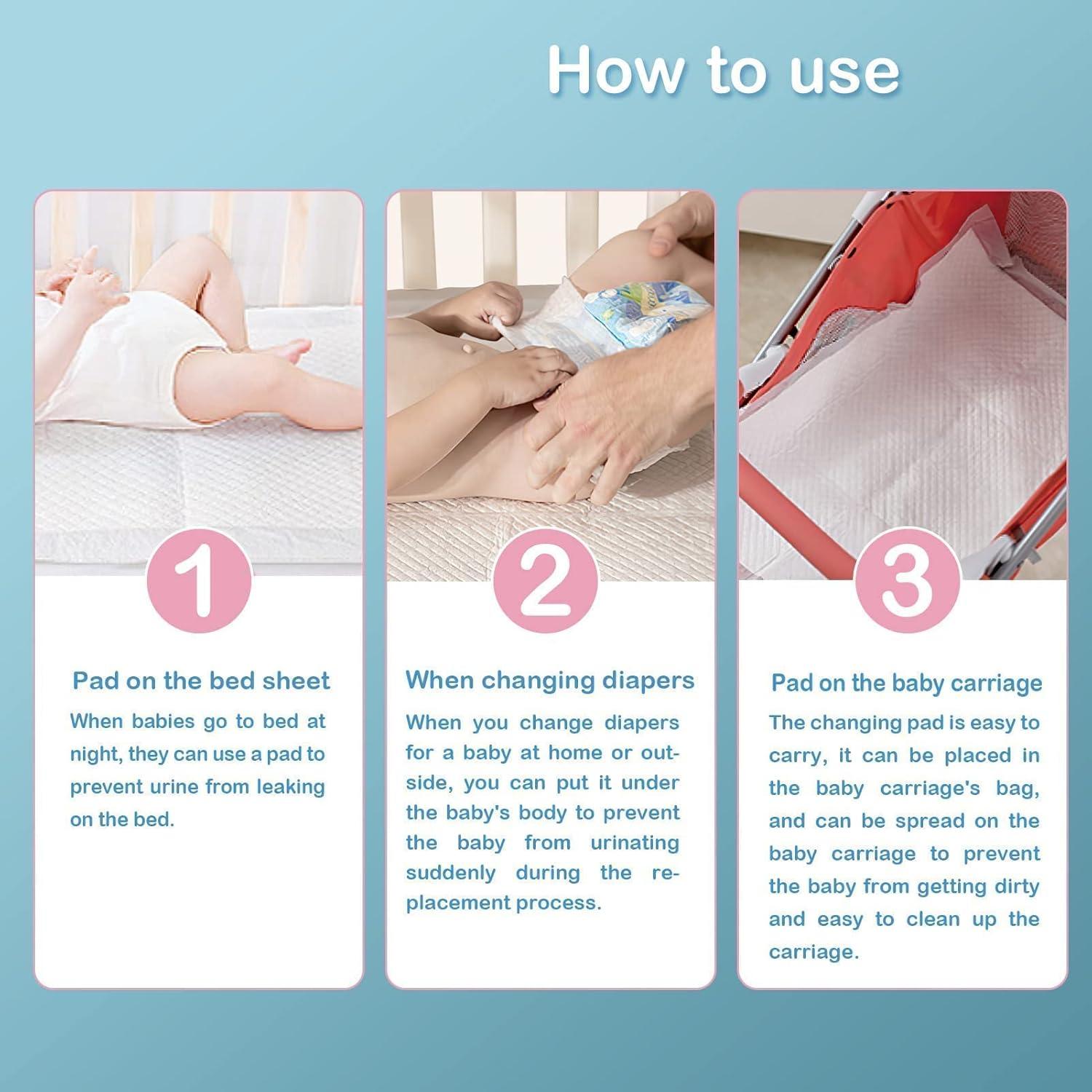 100 Almohadillas Desechables para Cambiar Bebés 43x60 cm SOFYFINE