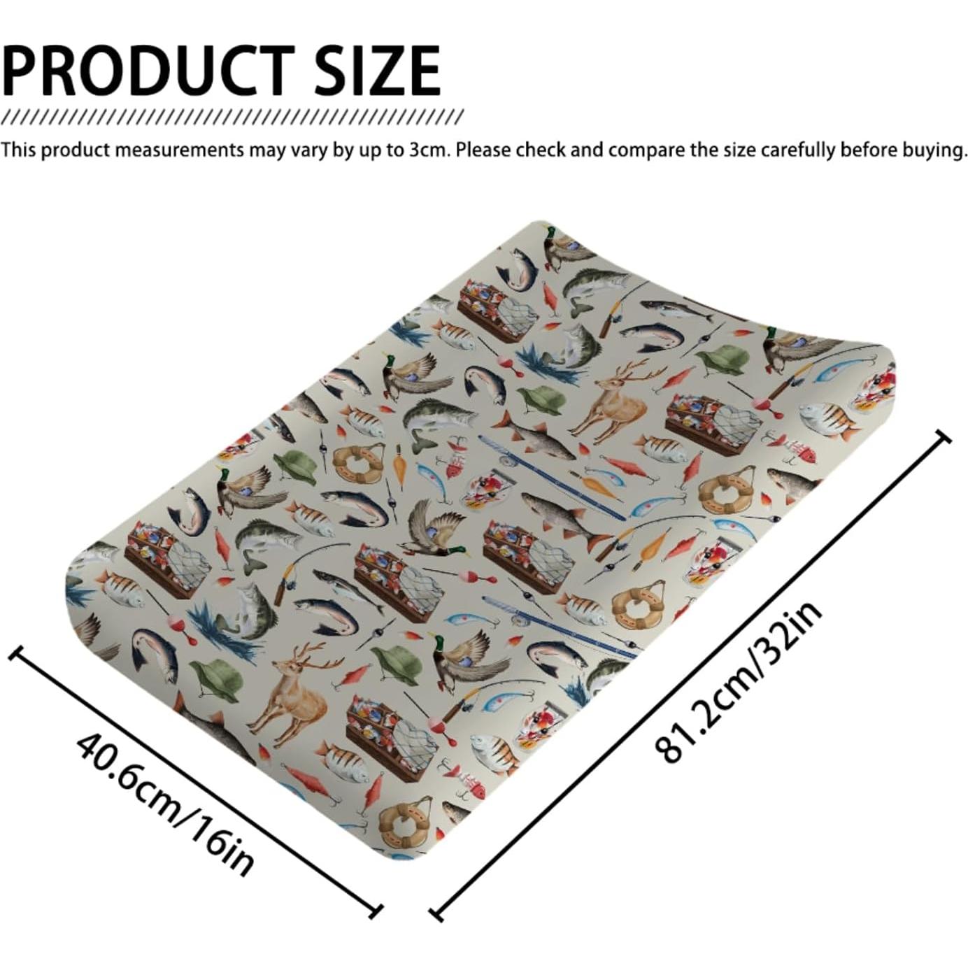 Funda de Cambiador de Bebé Caza Vintage 81x41cm Ajustable