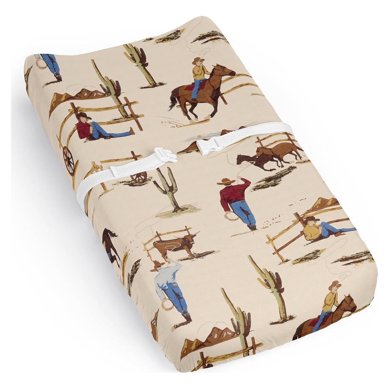 Hoja de Cubierta para Cambiar Bebés Sweet Jojo Vaquero 43x81 cm