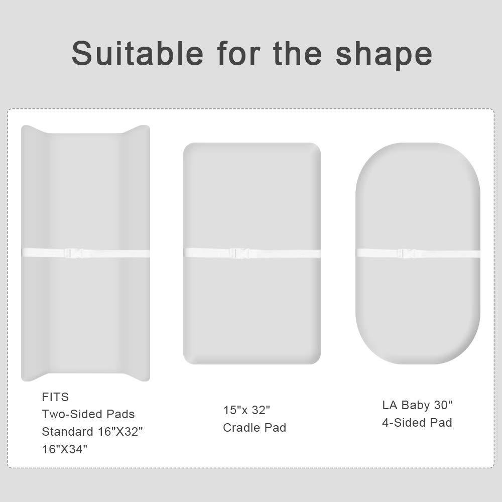 Funda de Cambiador Elástica BlueSnail Gris Melange 2pk