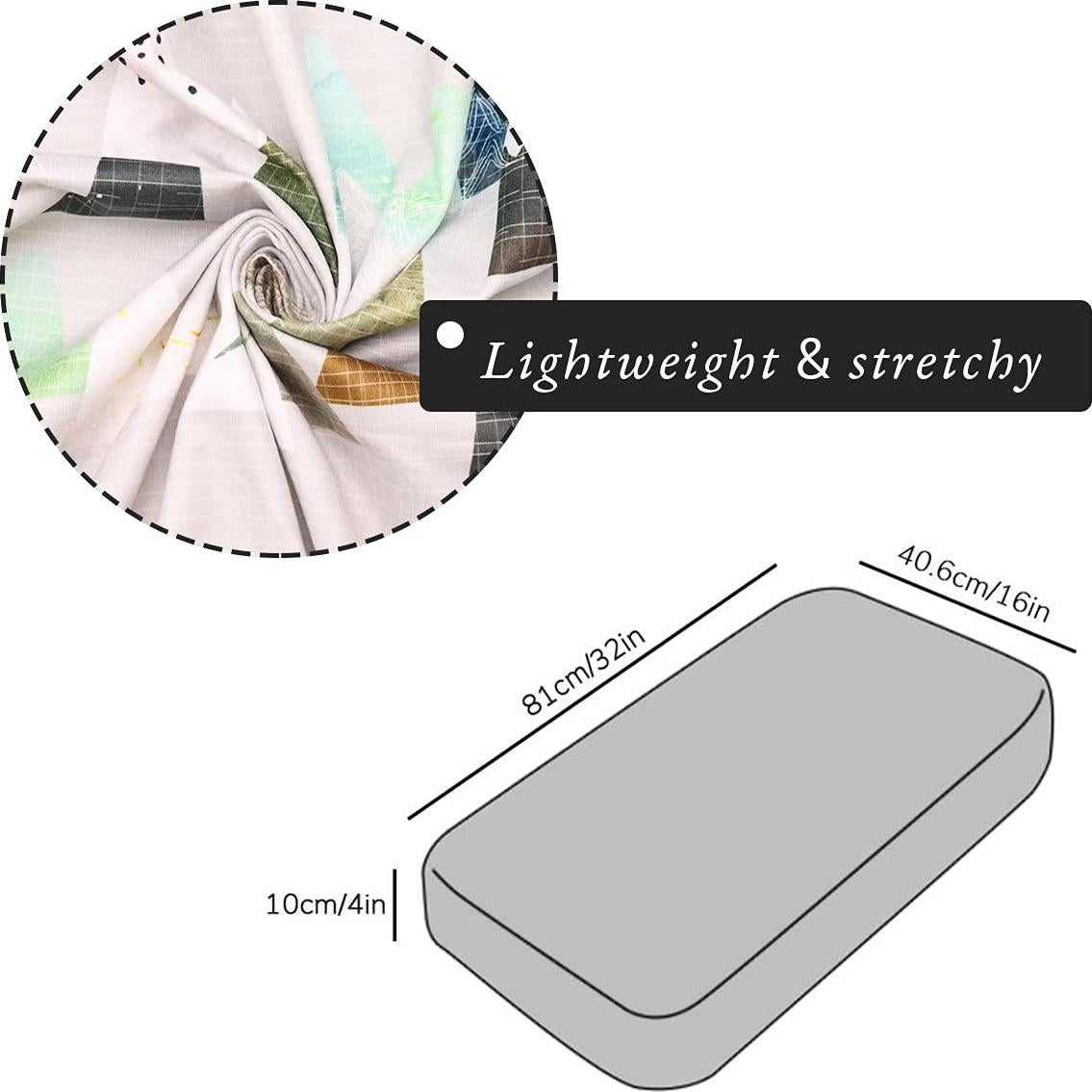 Funda de Cambiador para Bebés Dinosaurios T0185 Suave y Lavable