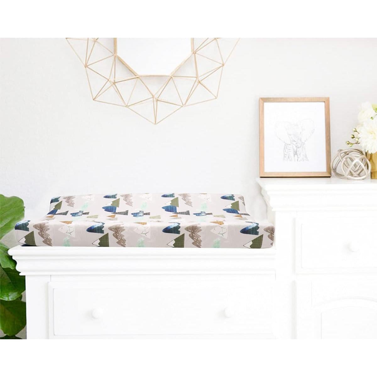 Funda de Cambiador para Bebés Dinosaurios T0185 Suave y Lavable