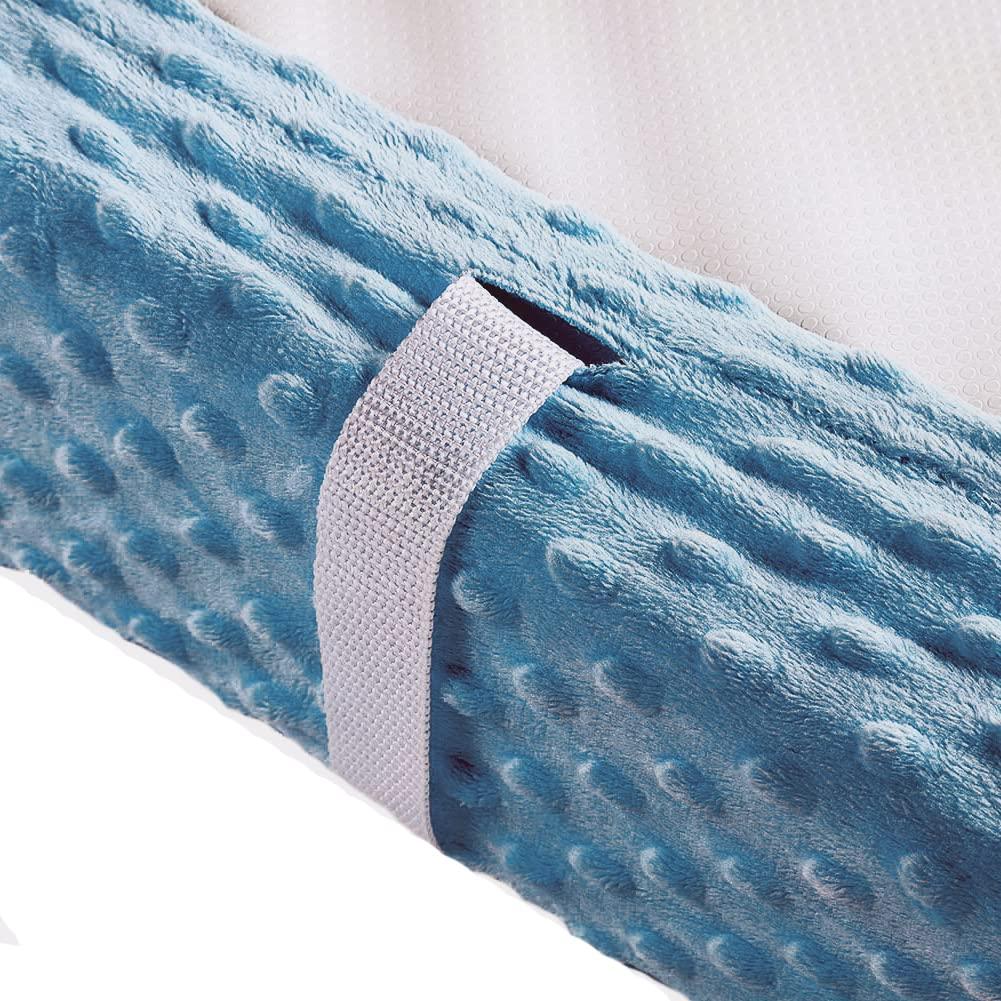 Funda de Cambiador Minky Azul Cielo para Recién Nacidos