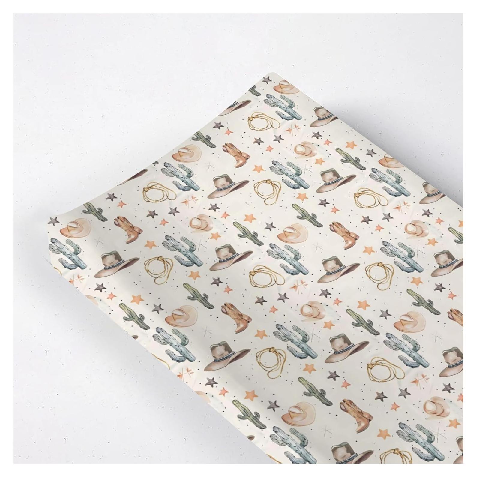 Funda de Cambiador de Bebé Kuphi con Estampado Oeste 81x41 cm