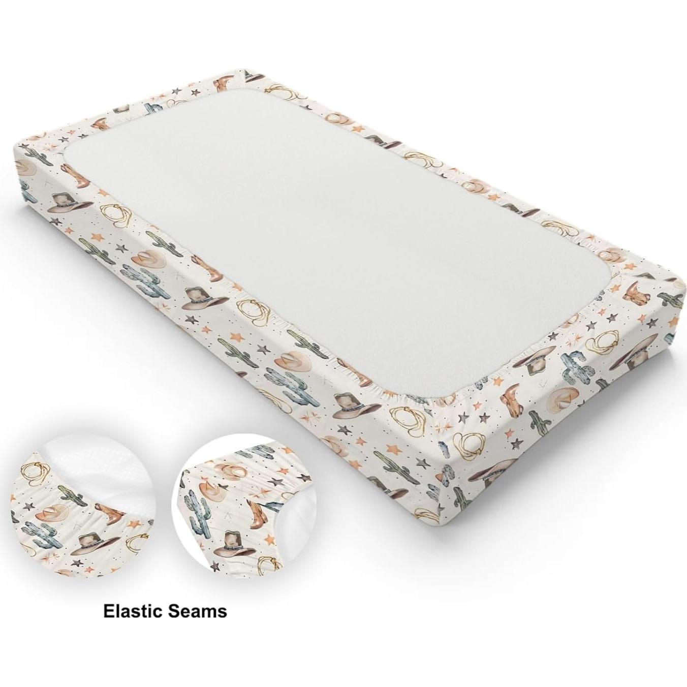 Funda de Cambiador de Bebé Kuphi con Estampado Oeste 81x41 cm