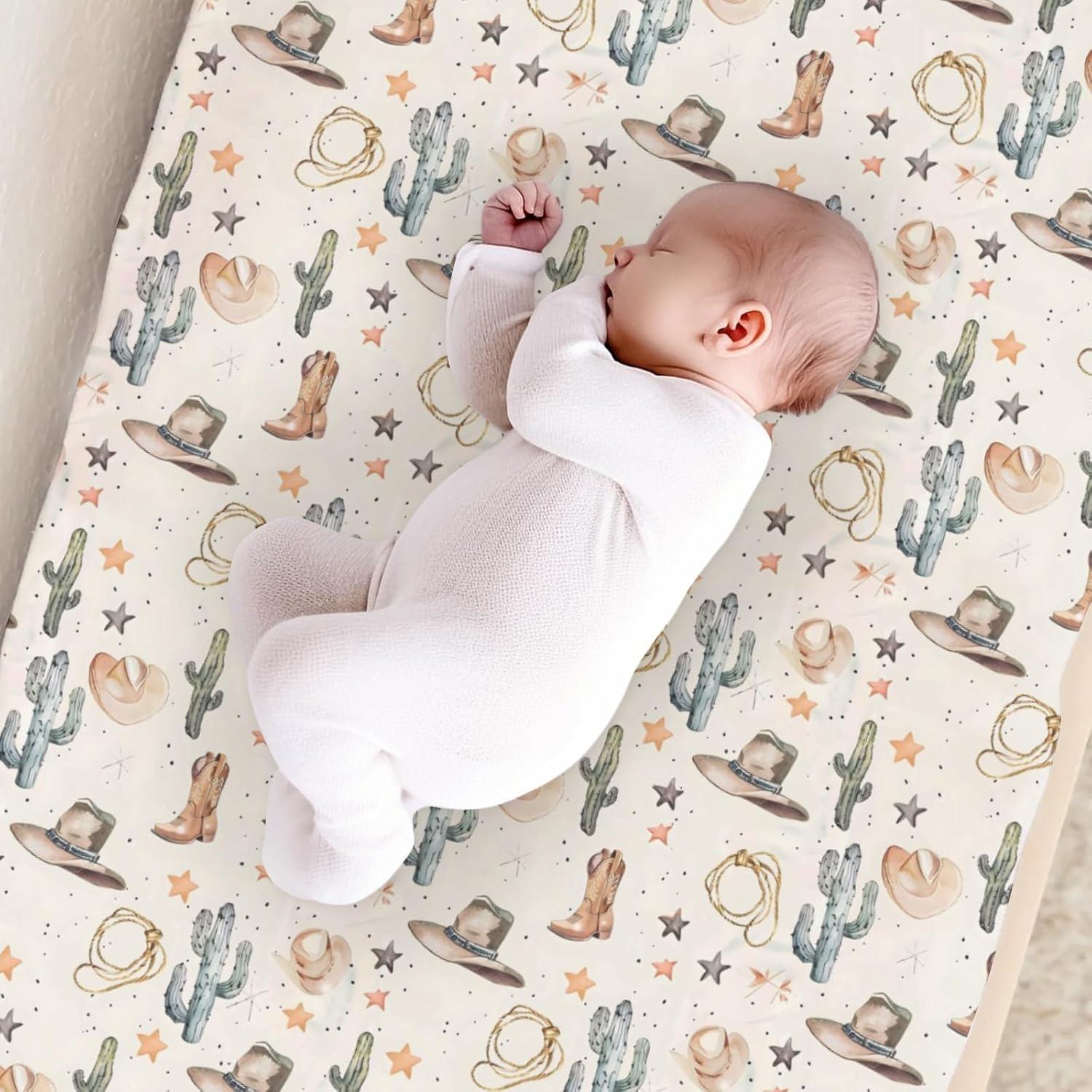 Funda de Cambiador de Bebé Kuphi con Estampado Oeste 81x41 cm