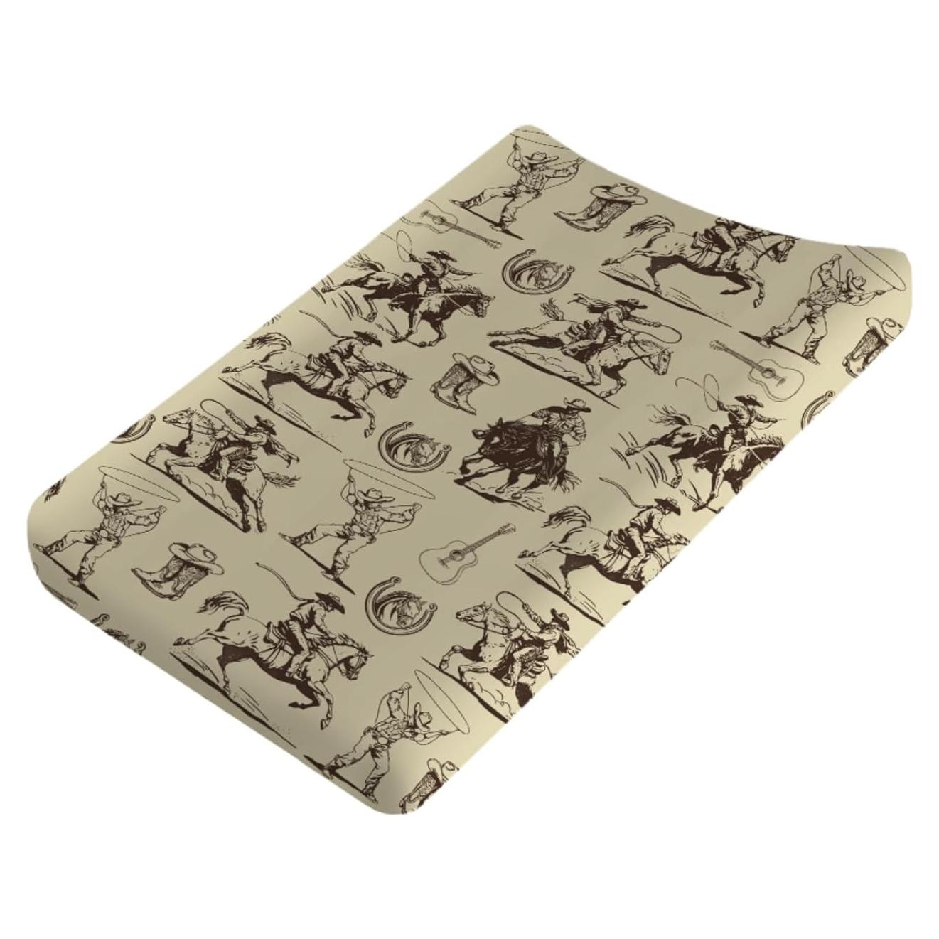 Funda de Cambiador de Bebé Vaquera Vintage 81x41 cm Ajustable