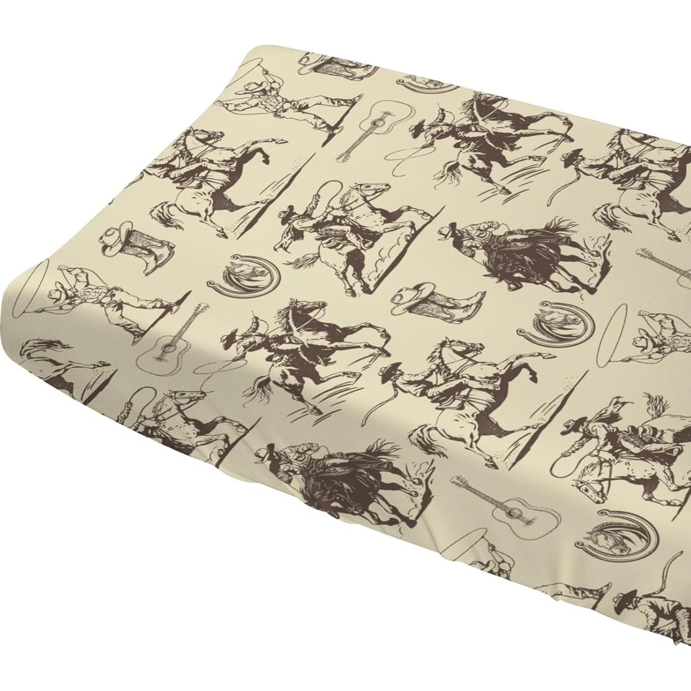 Funda de Cambiador de Bebé Vaquera Vintage 81x41 cm Ajustable