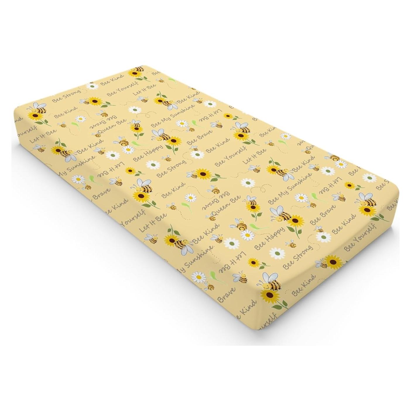 Cubierta de almohadilla para cambiar bebés Poliester Amarillo 81.3x40.6cm