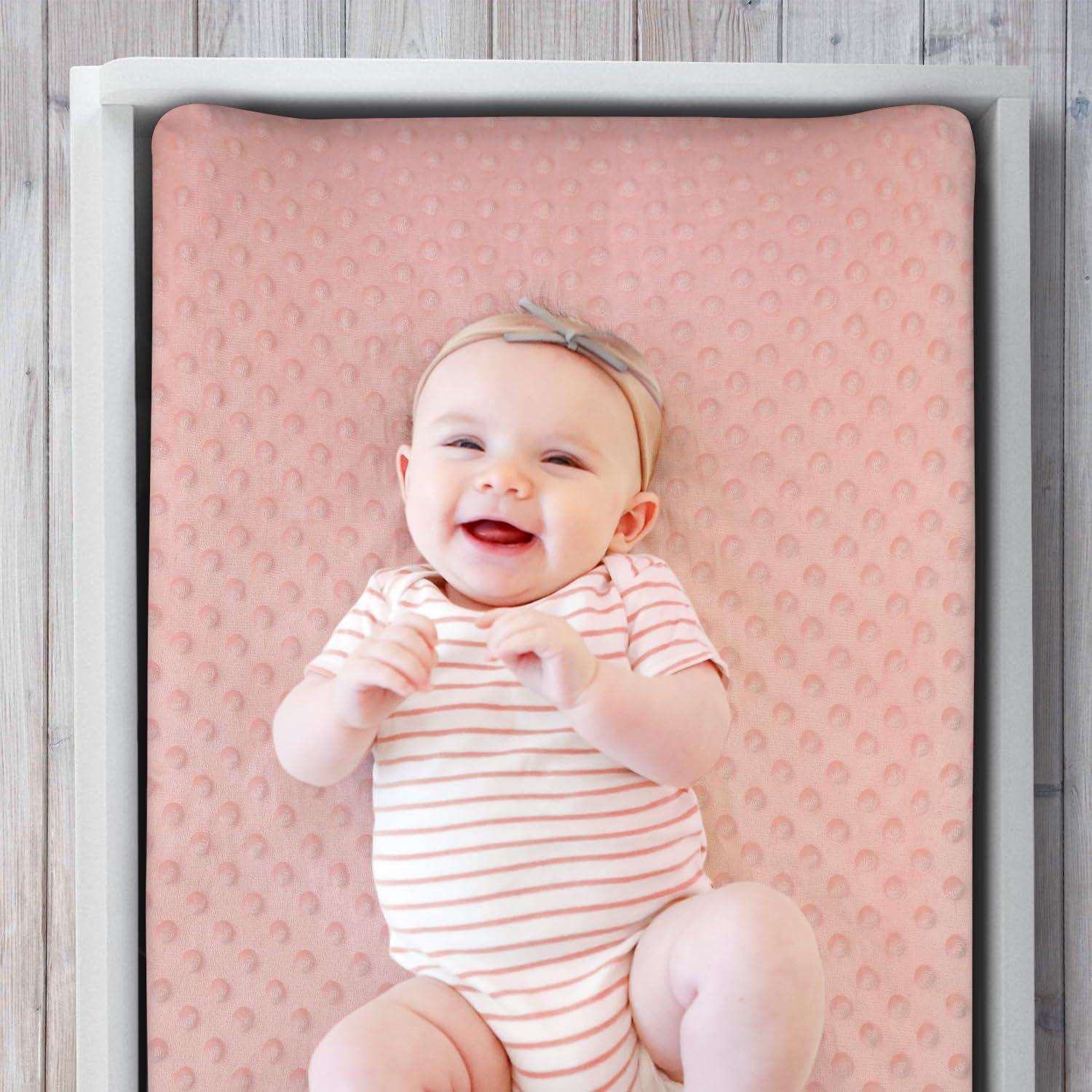 Juego de Fundas de Almohadilla para Cambiar The Peanutshell Rosa Minky