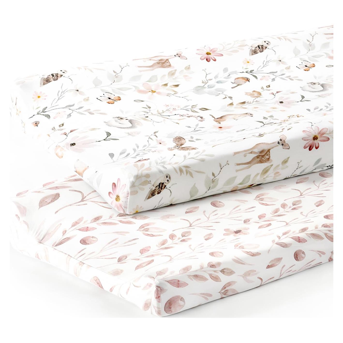 Funda de Cambiador GRSSDER Jersey Ultra Suave Rosa Blush - Set 2 Piezas