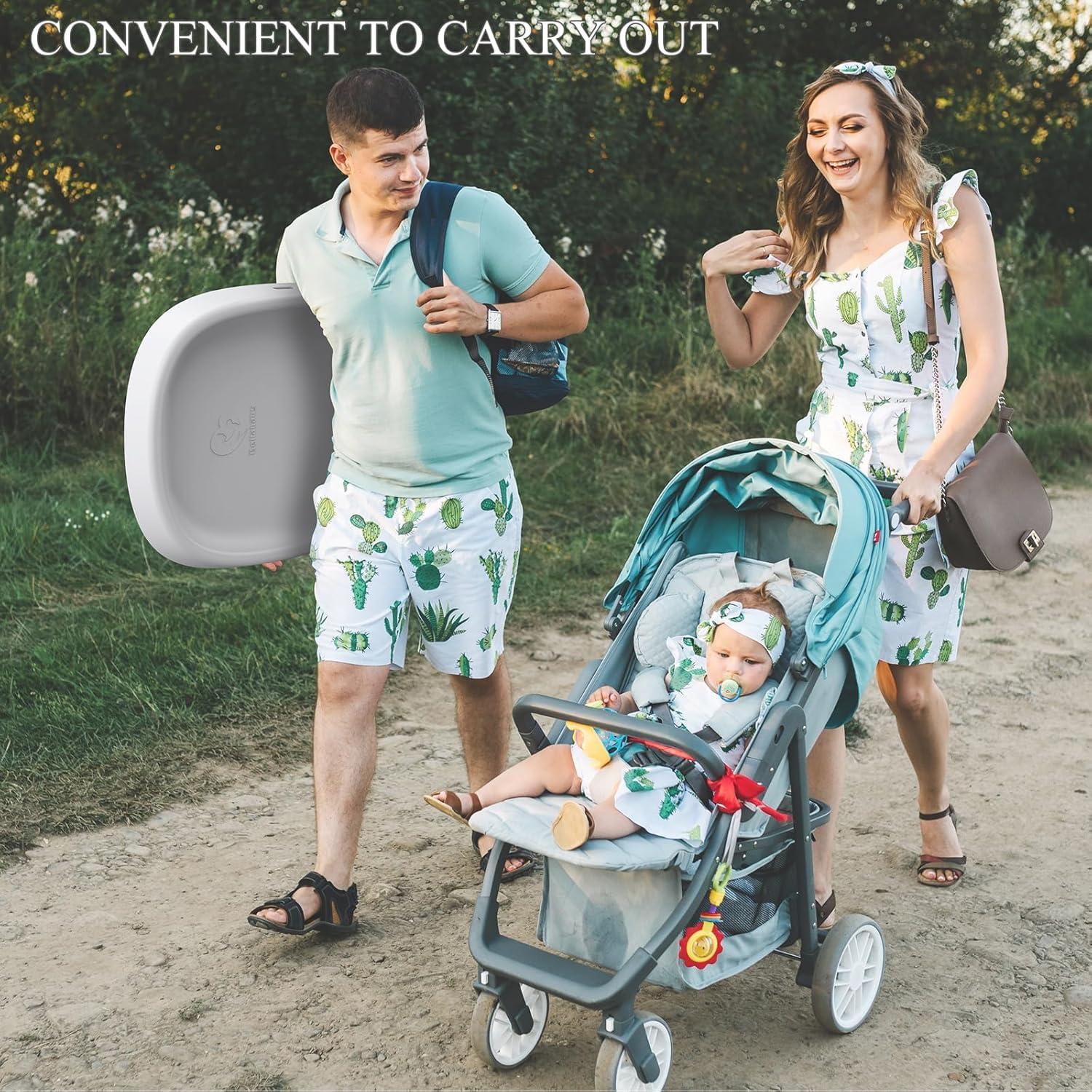 Almohadilla para Cambiar Bebés Bellababy Gris Impermeable 70x48 cm