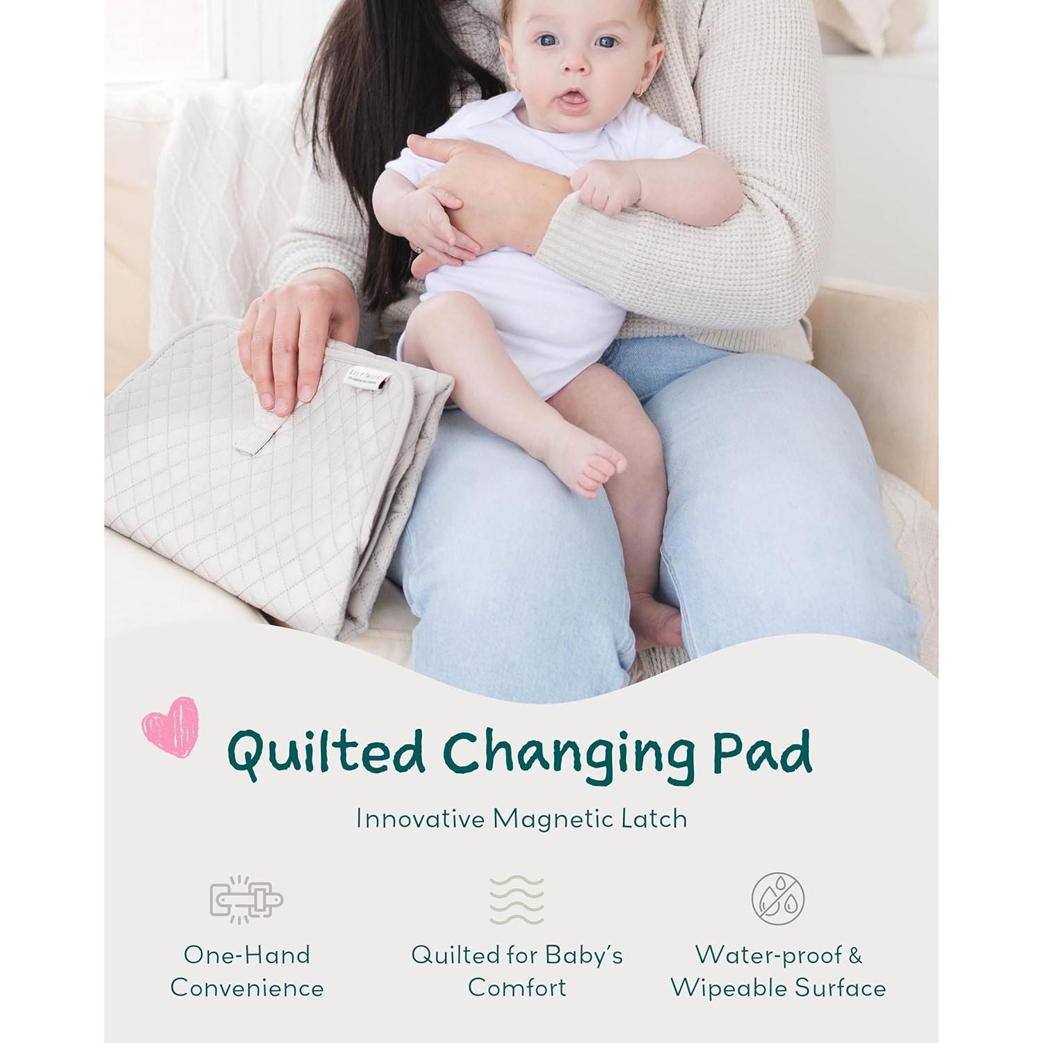 Alfombrilla de Cambio de Pañales Lily Miles Portátil Impermeable