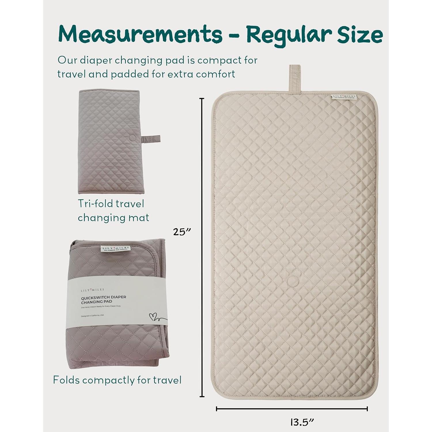 Alfombrilla de Cambio de Pañales Lily Miles Portátil Impermeable