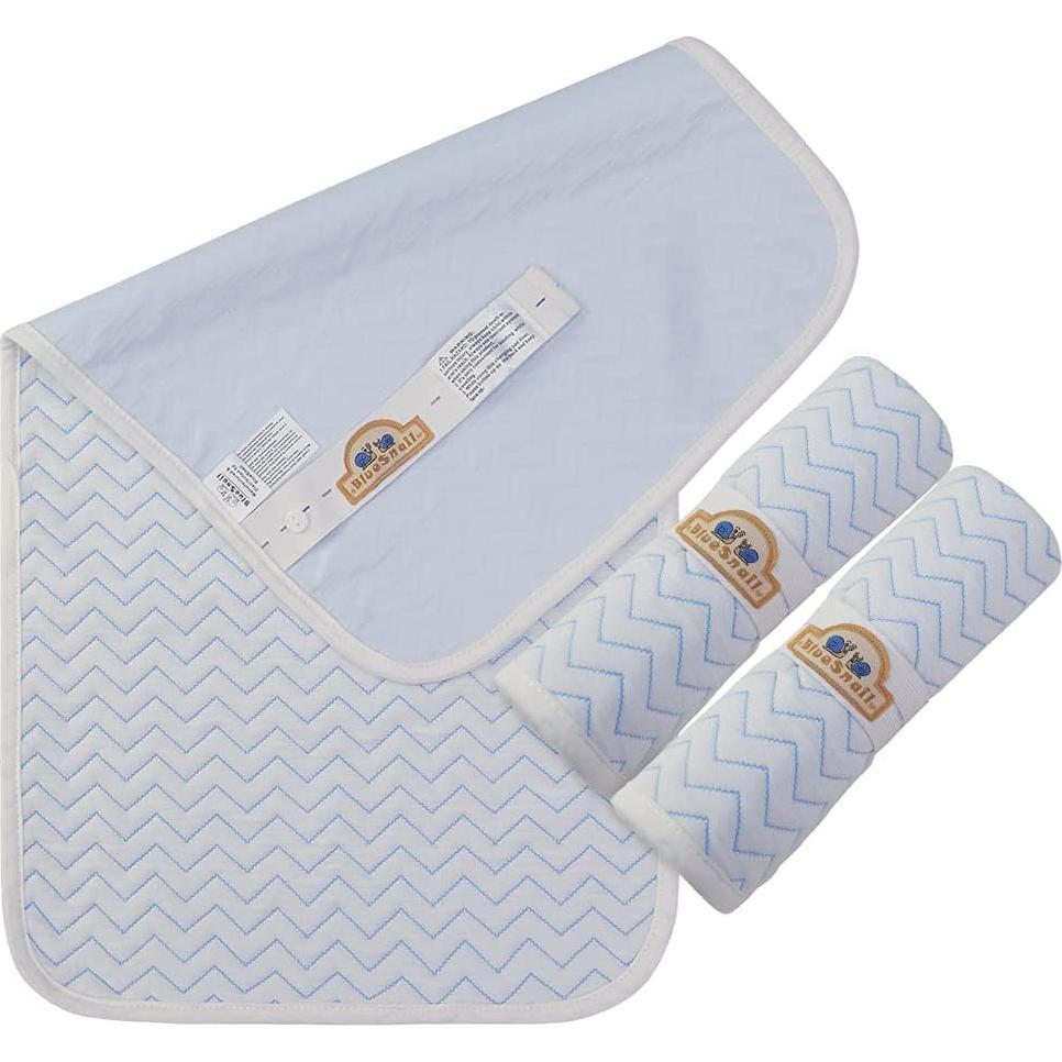 Almohadilla Cambiadora Impermeable BlueSnail 70x35 cm 3pk Azul