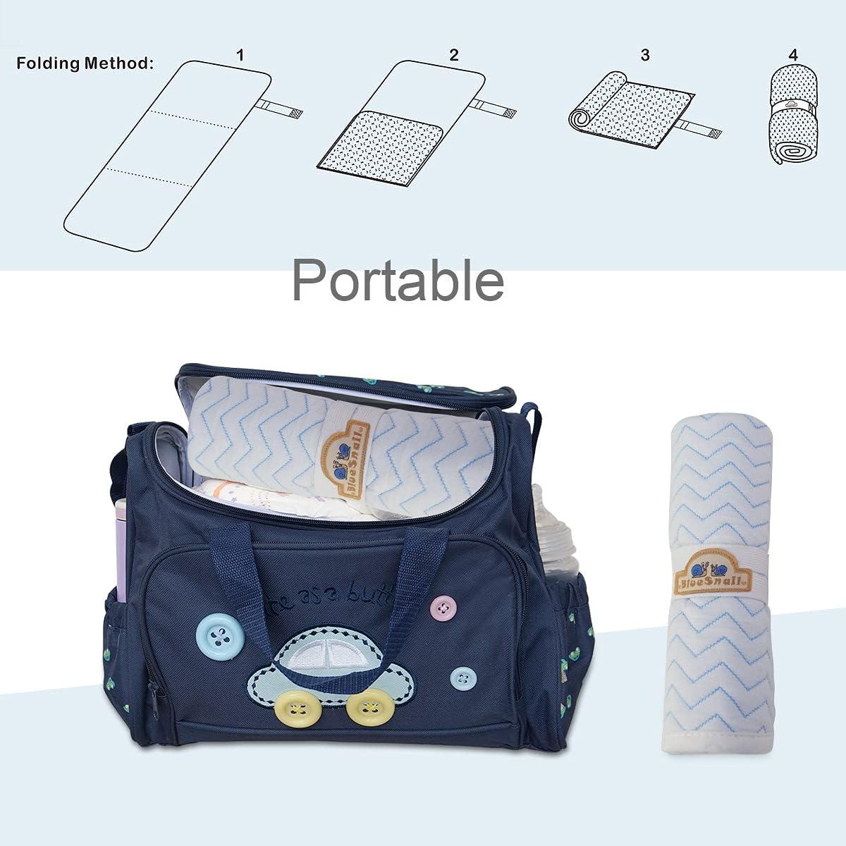 Almohadilla Cambiadora Impermeable BlueSnail 70x35 cm 3pk Azul