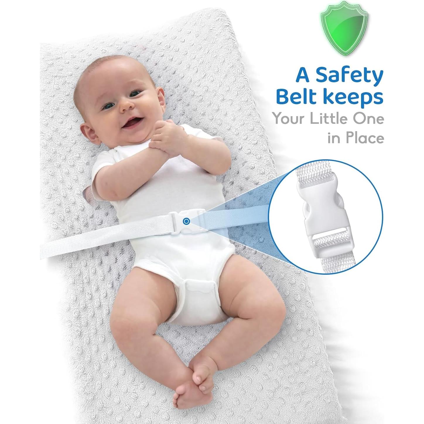 Almohadilla de Cambio Compacta LOONAH 68.5 x 40.6 cm Gris