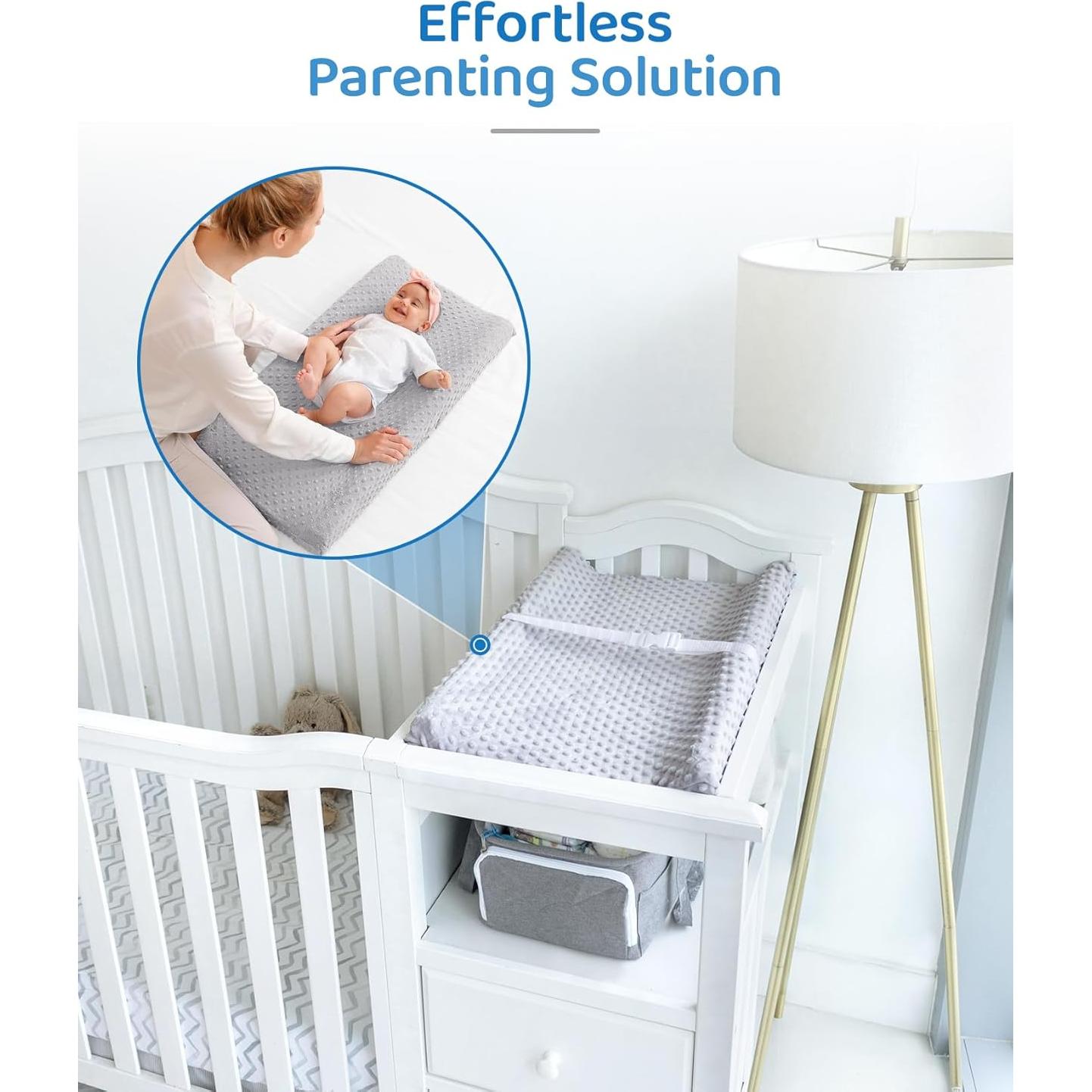 Almohadilla de Cambio Compacta LOONAH 68.5 x 40.6 cm Gris