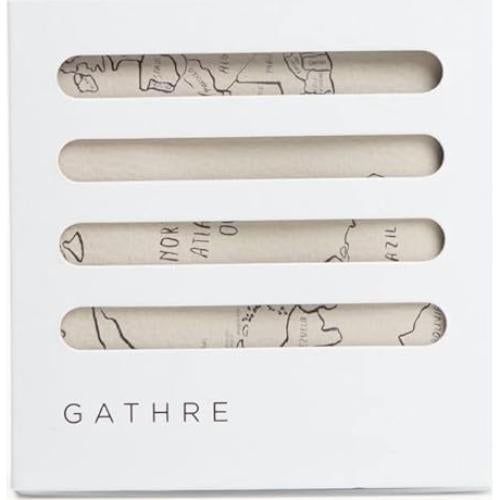 Gathre Mat de Cambio de Bebé Mapa del Mundo, Cuero Vegano 55.88x35.56cm