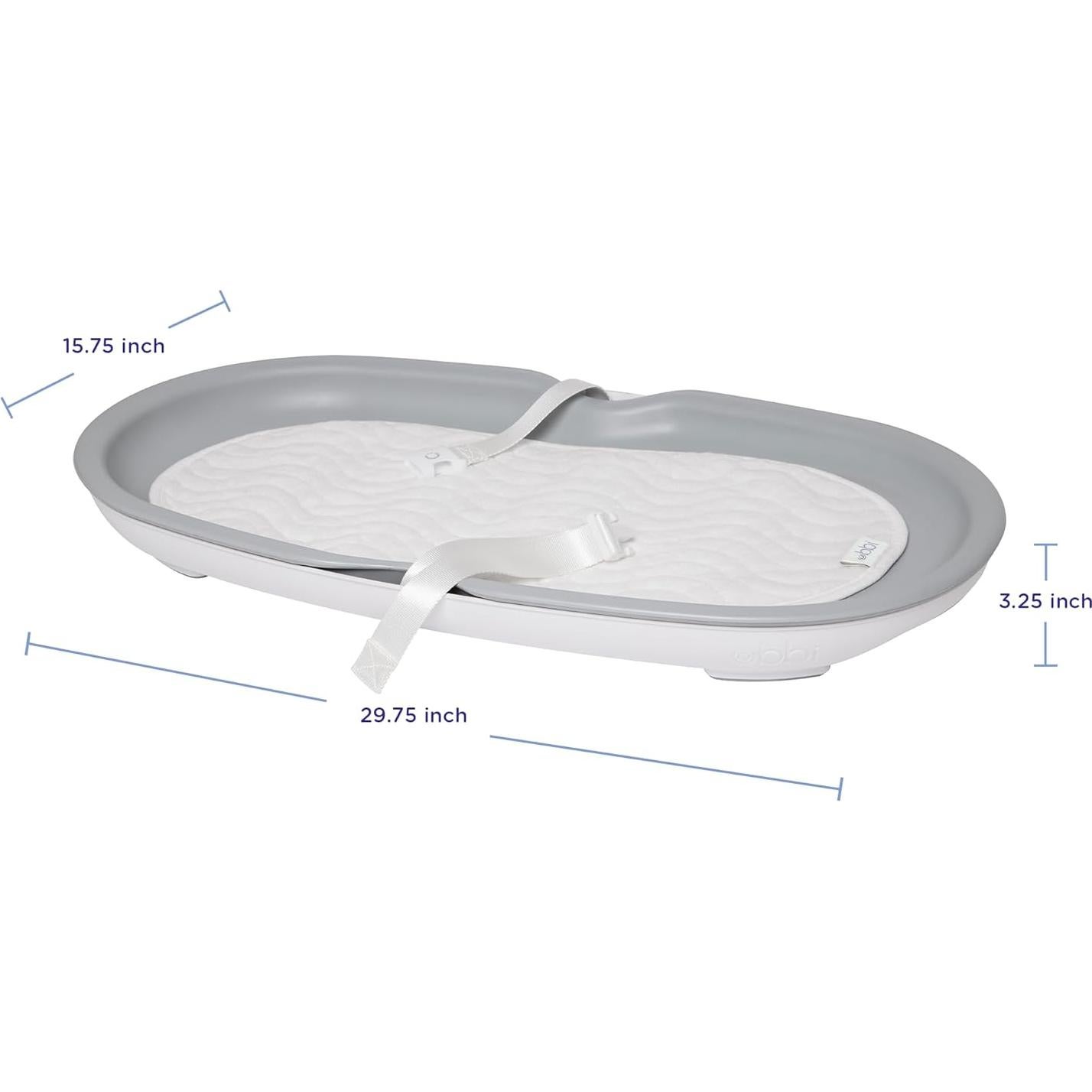 Almohadilla para Cambiar Pañales Ubbi Gris, Impermeable y Ligera