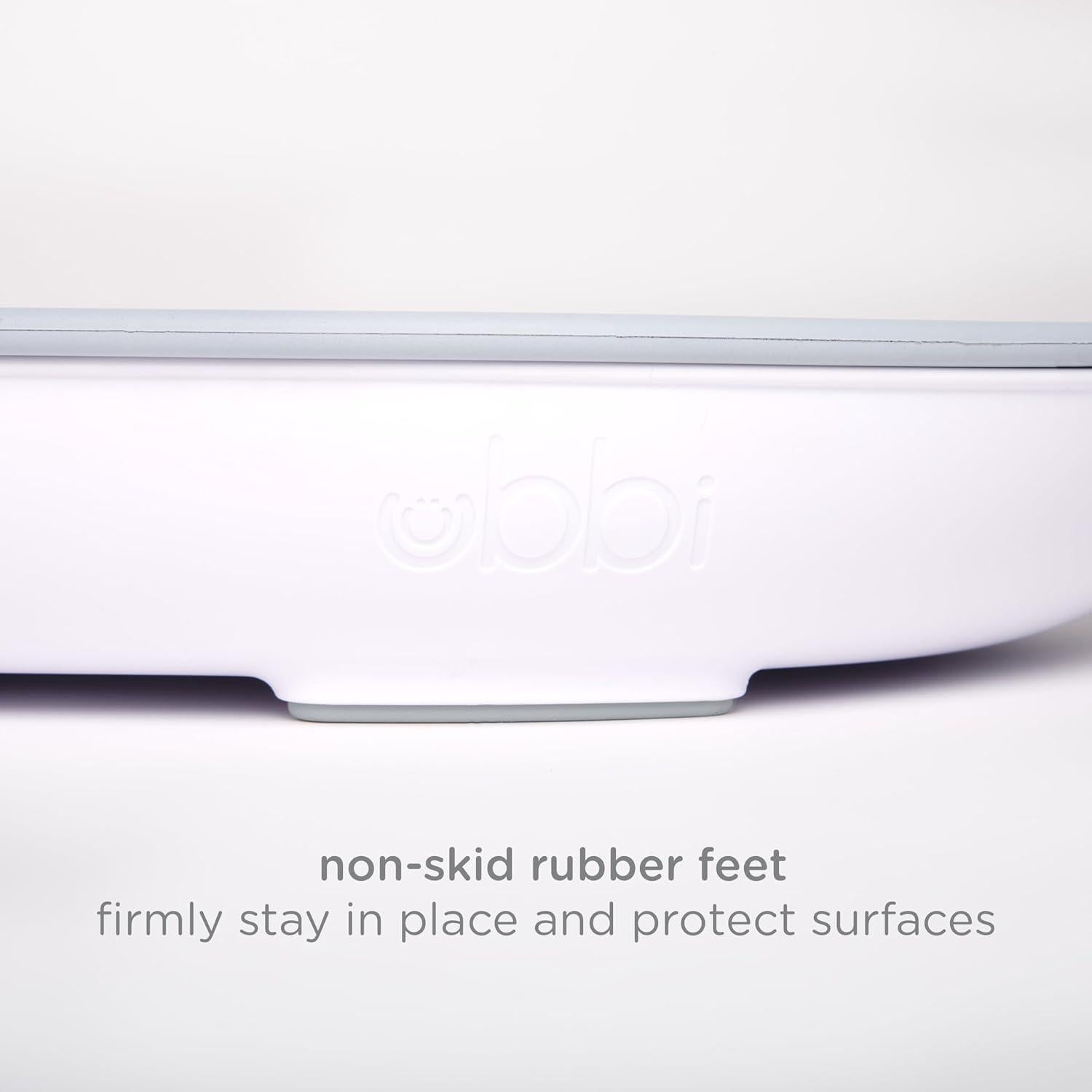 Almohadilla para Cambiar Pañales Ubbi Gris, Impermeable y Ligera