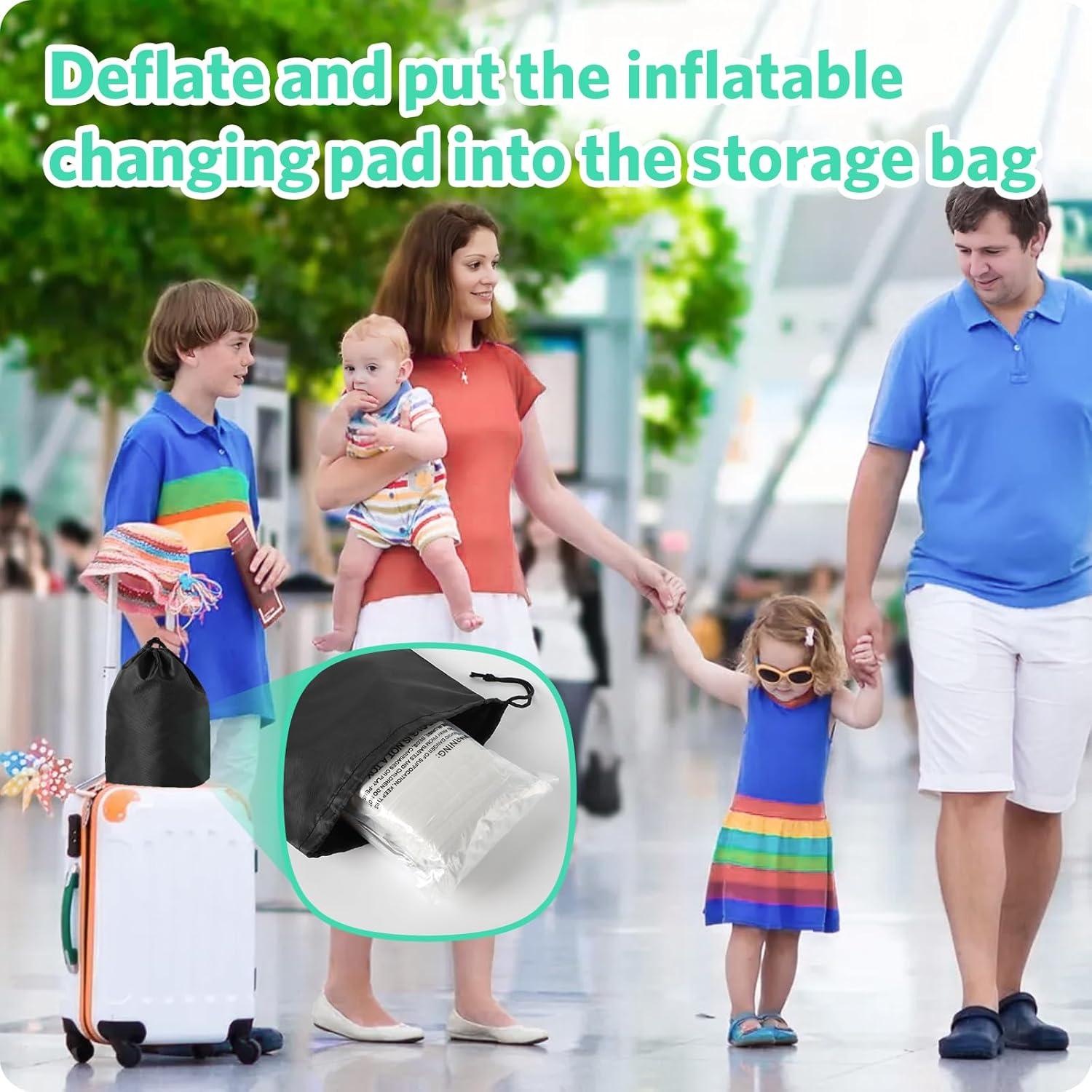 Almohadilla Inflable para Cambiar Bebés Nicemer, Gris Claro, 0.41 kg