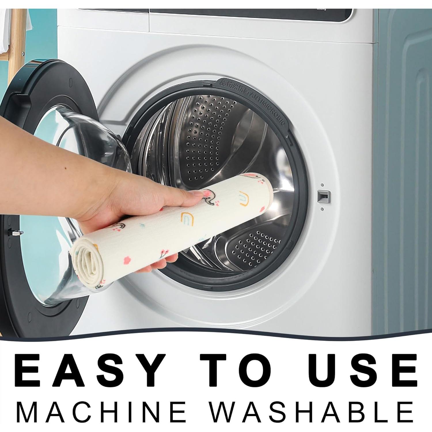 Alfombrilla para Cambiar Bebés Elefante 50x65cm Algodón Muselina