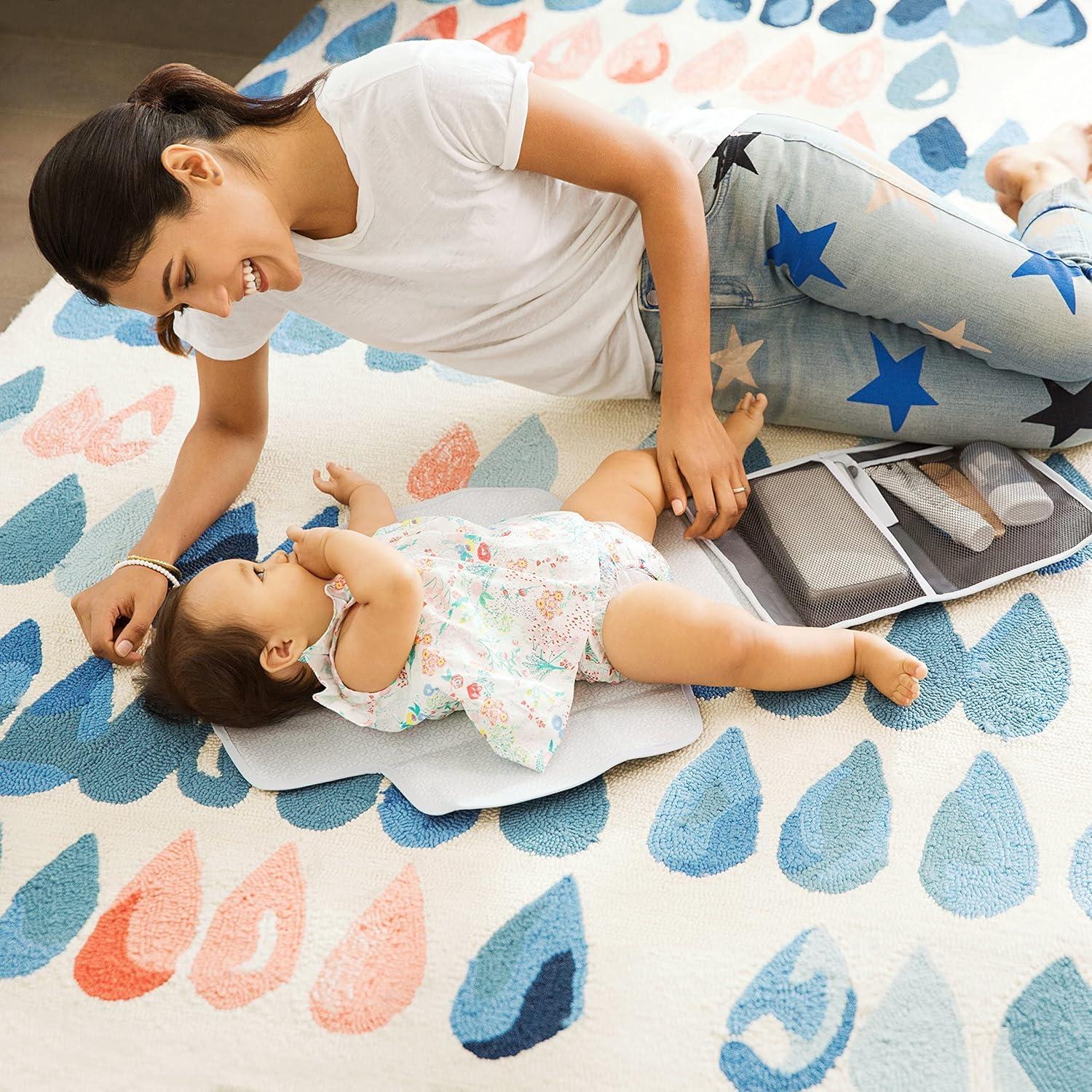 Kit de Cambio de Pañales Portátil Munchkin Gris con Almohadilla